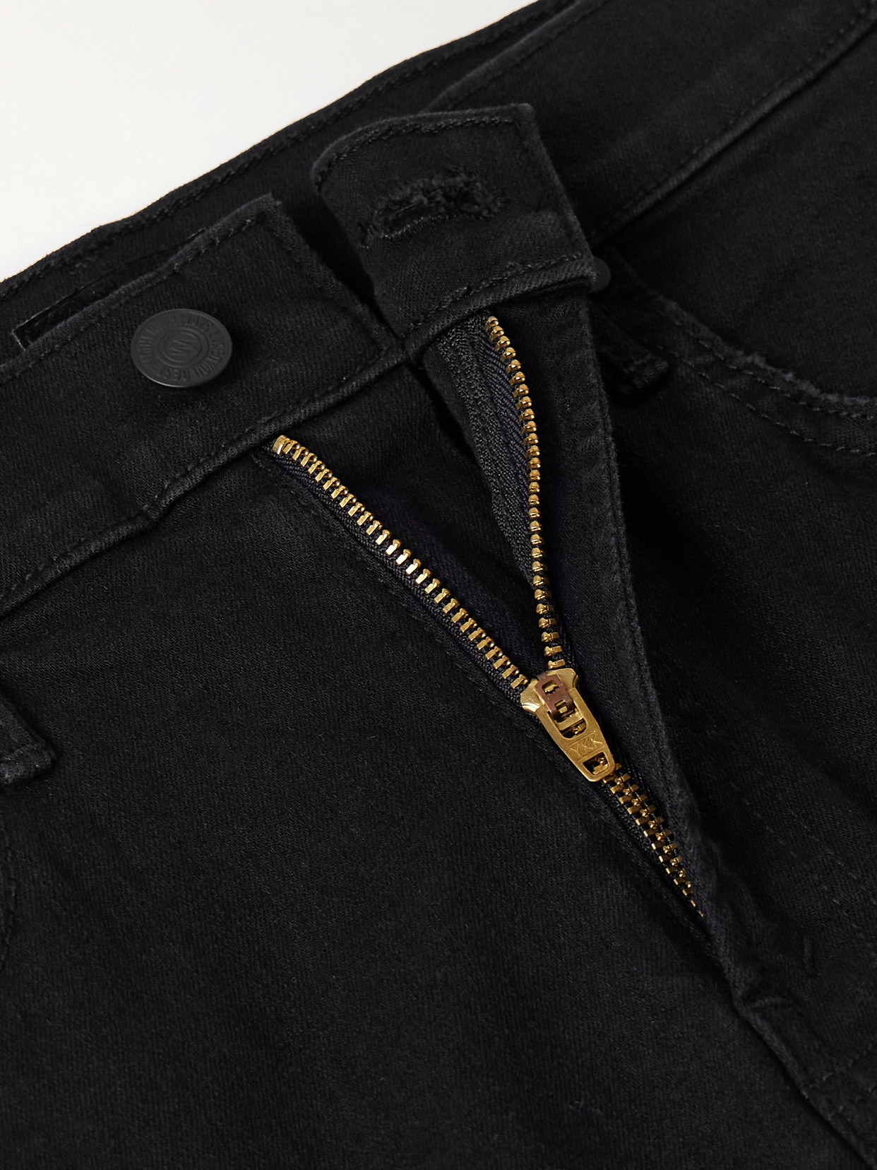 Mother The Insider Cropped High-rise Bootcut Jeans In Black
