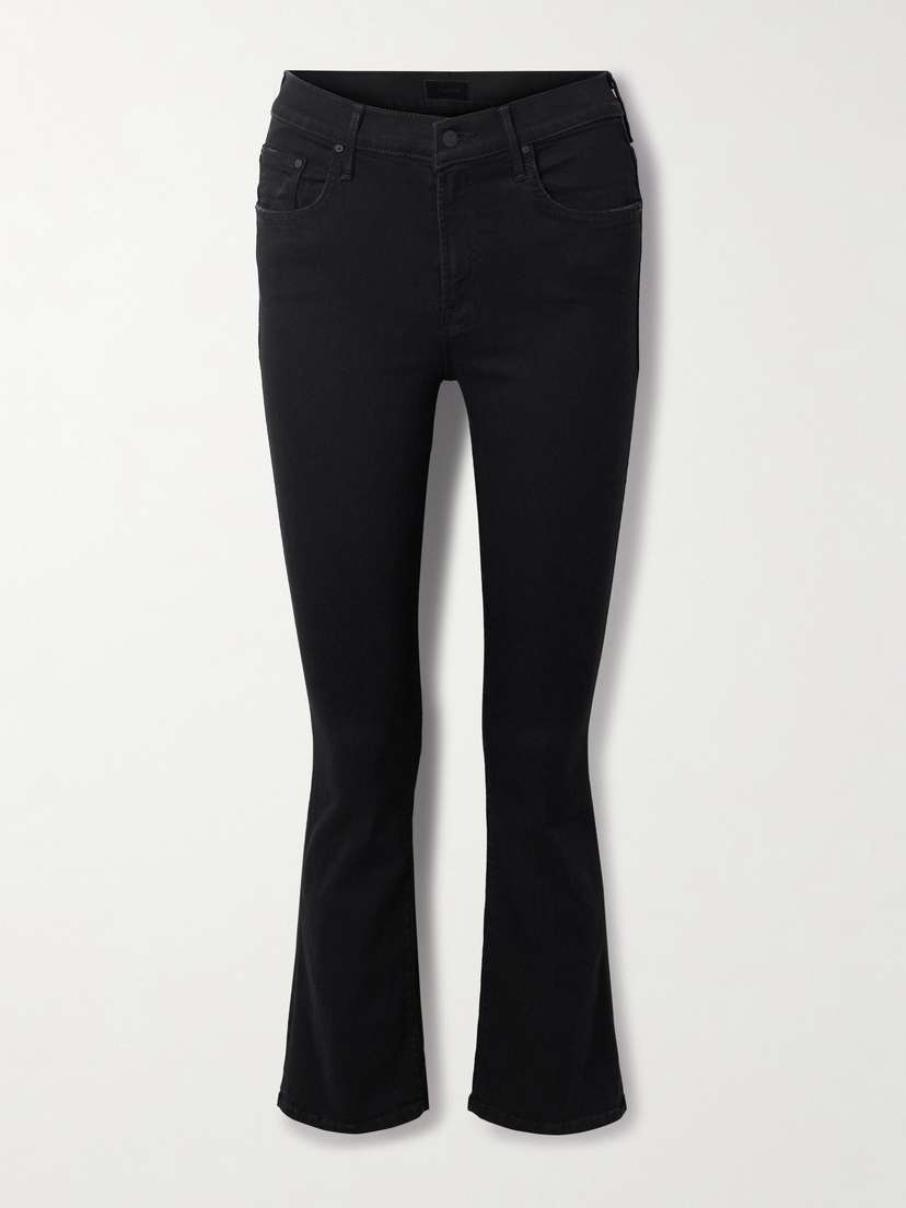 Mother The Insider Cropped High-rise Bootcut Jeans
