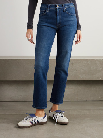 MOTHER The Mid-Rise Rider Flood mid-rise skinny jeans
