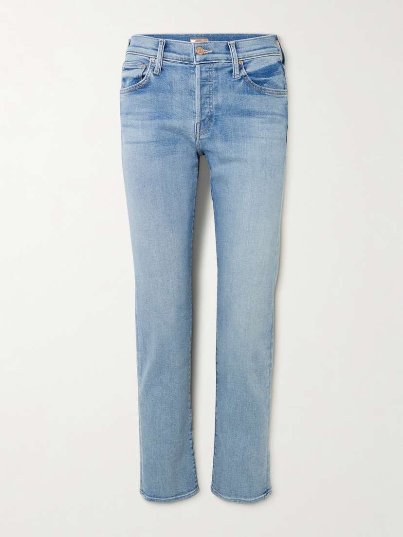 Mother Hiker Hover Mid-rise Straight-leg Jeans