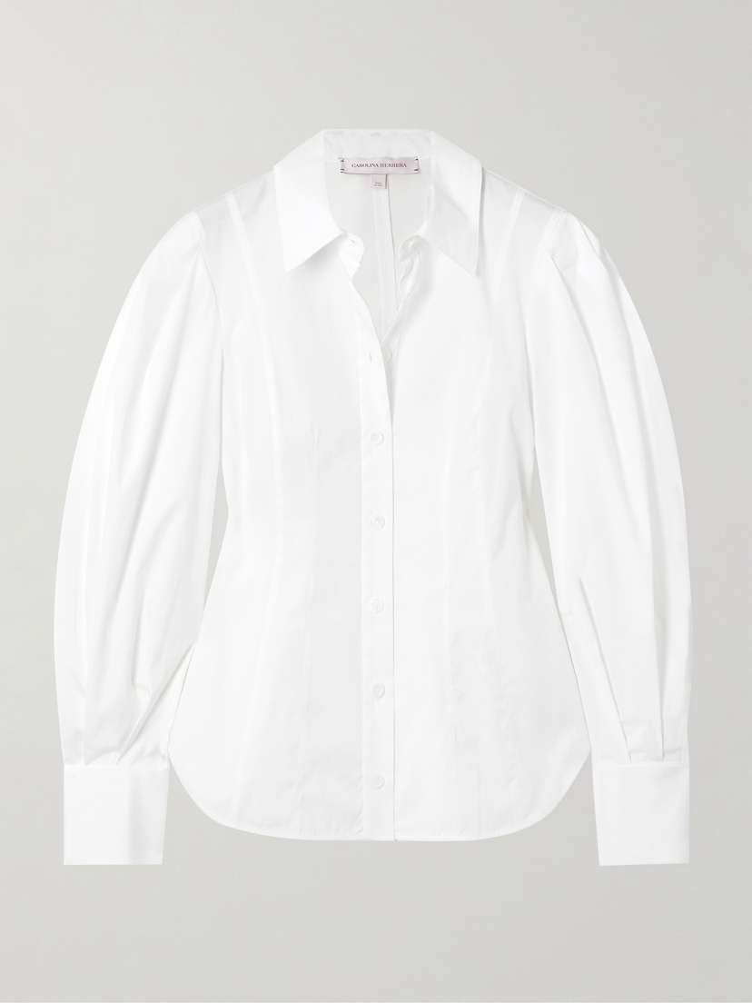 Carolina Herrera Cotton-blend Poplin Shirt