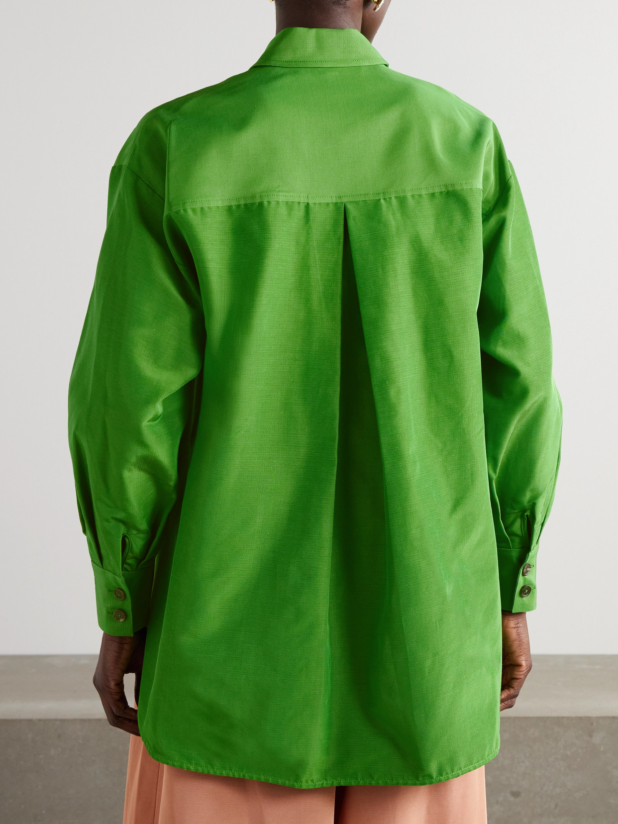 Cotton-Blend Faille Shirt