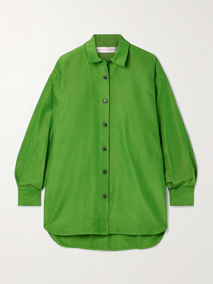 Carolina Herrera Cotton-blend Faille Shirt