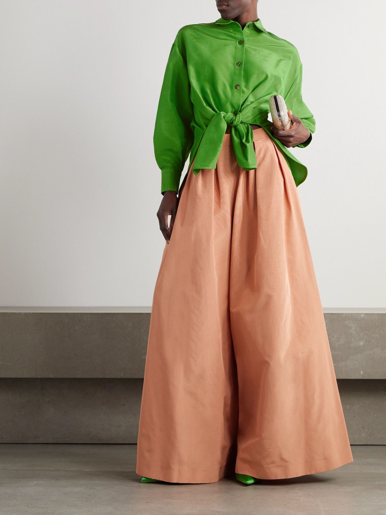Cotton-Blend Faille Shirt