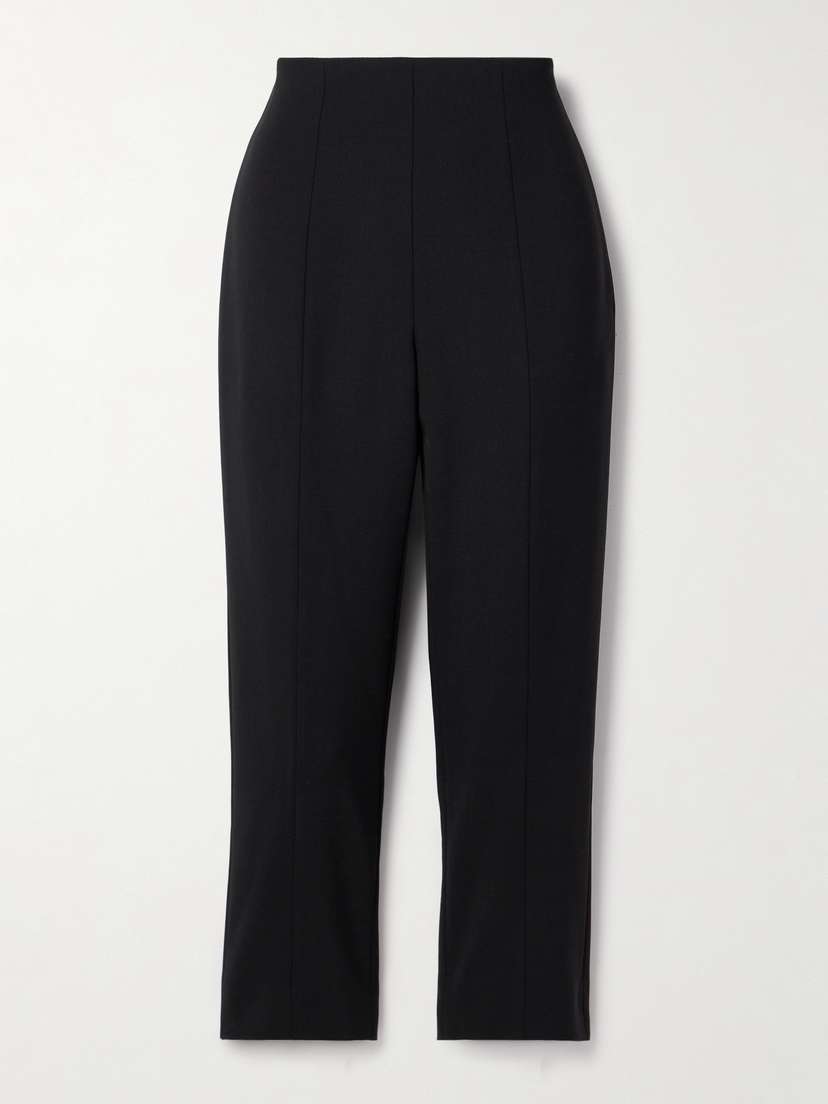 Carolina Herrera Cropped Wool-blend Crepe Skinny Pants