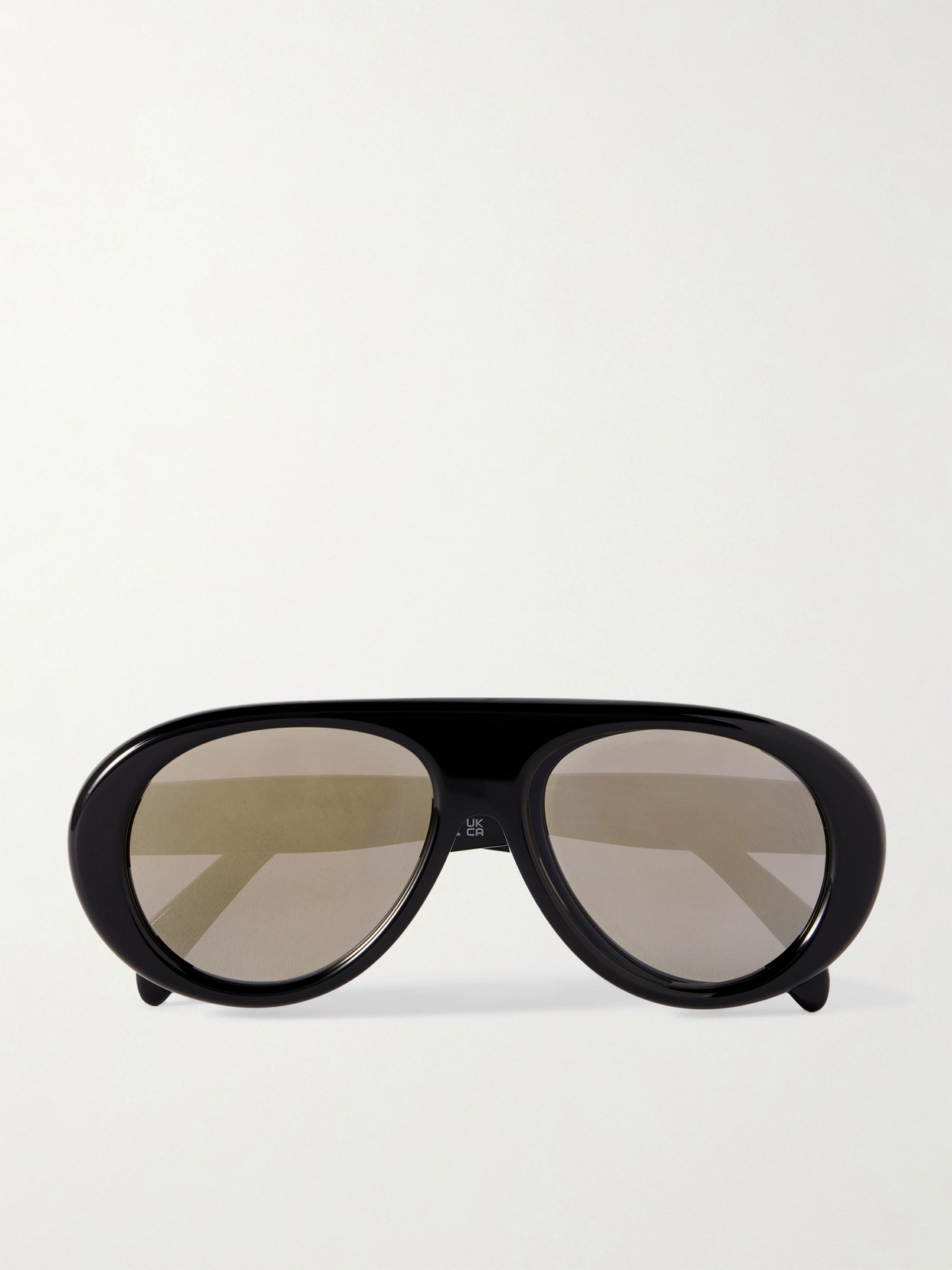 Celine Aviator-style Acetate Sunglasses In Black