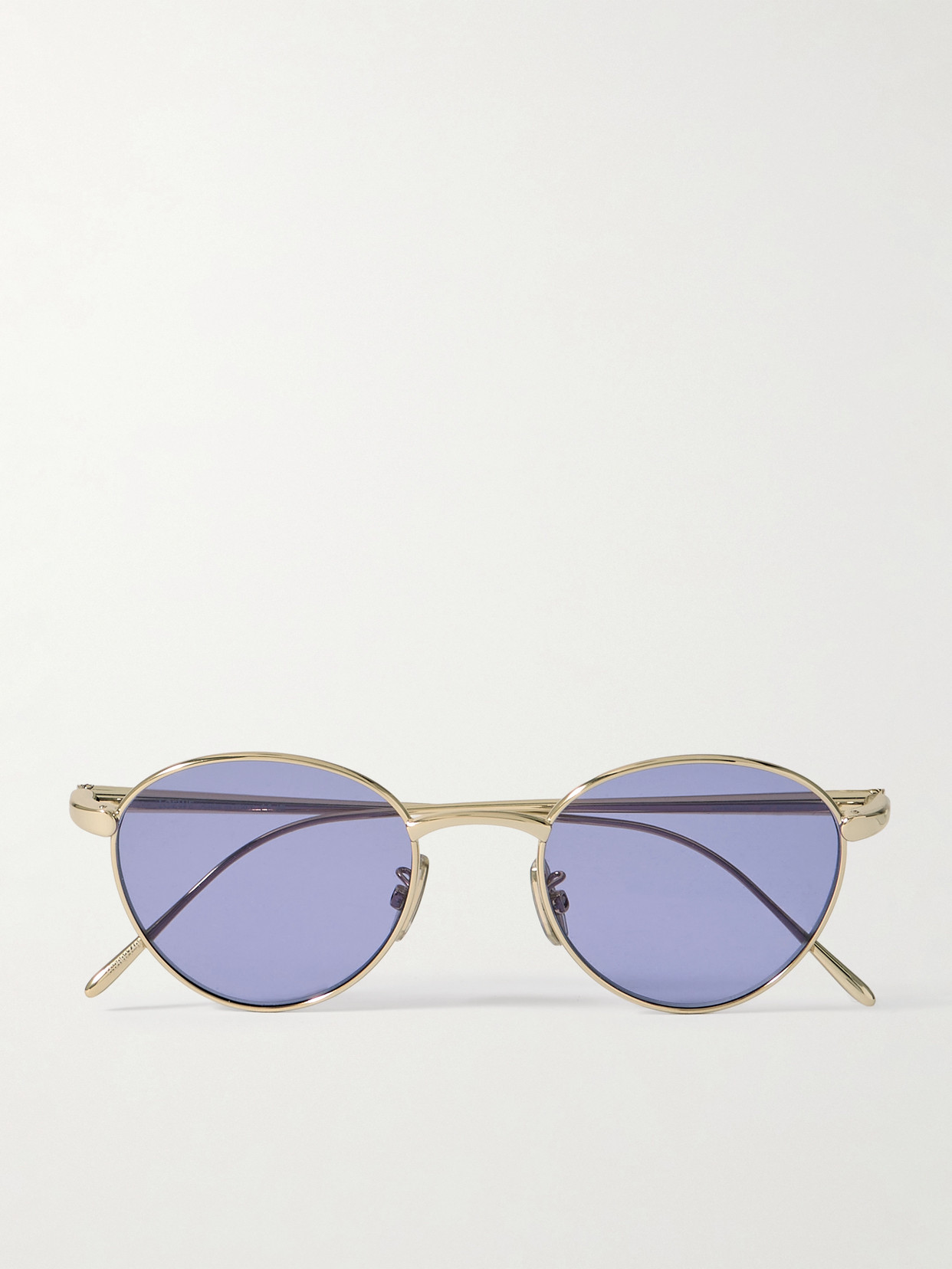 Loewe Round-frame Gold-tone Sunglasses