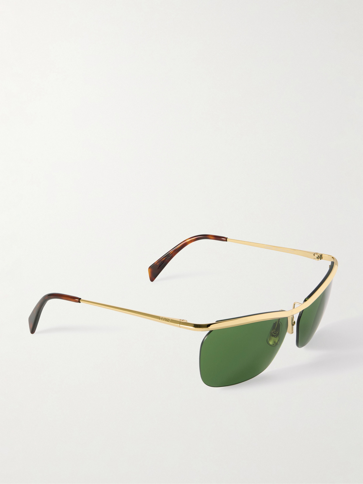 Celine Square-frame Gold-tone Sunglasses In Gold