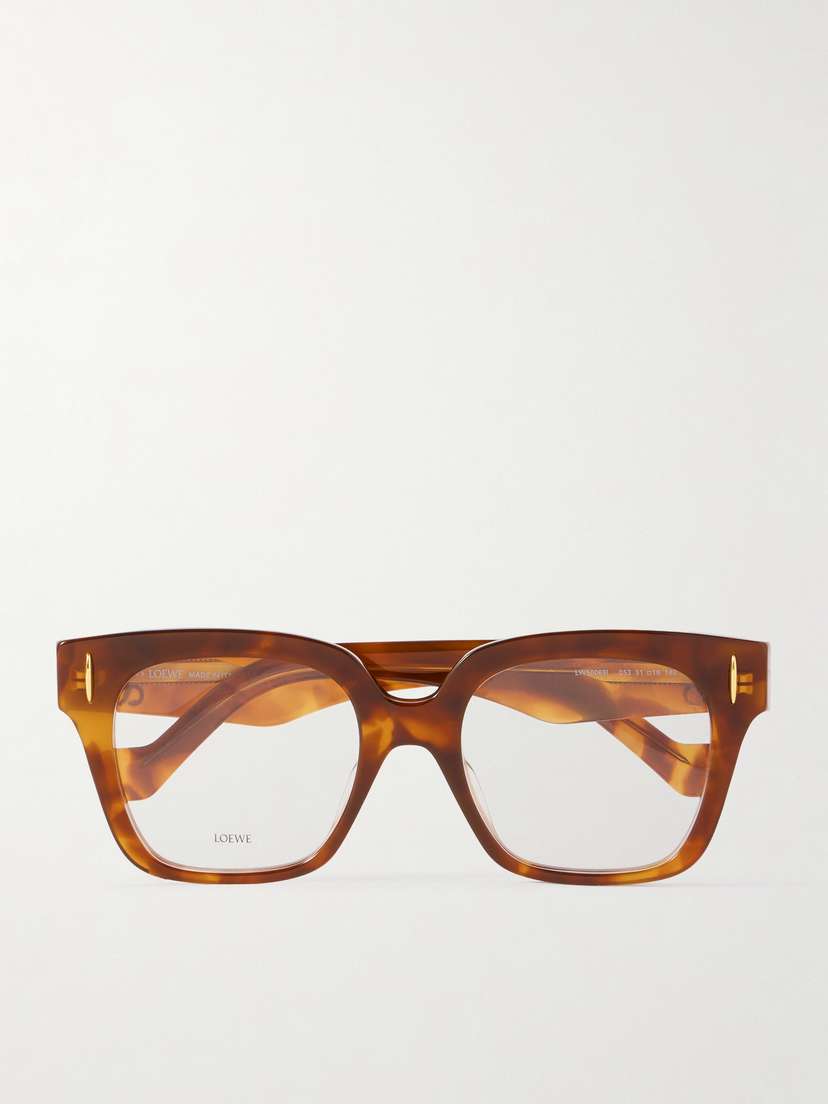 Loewe Square-frame Tortoiseshell Acetate Optical Glasses