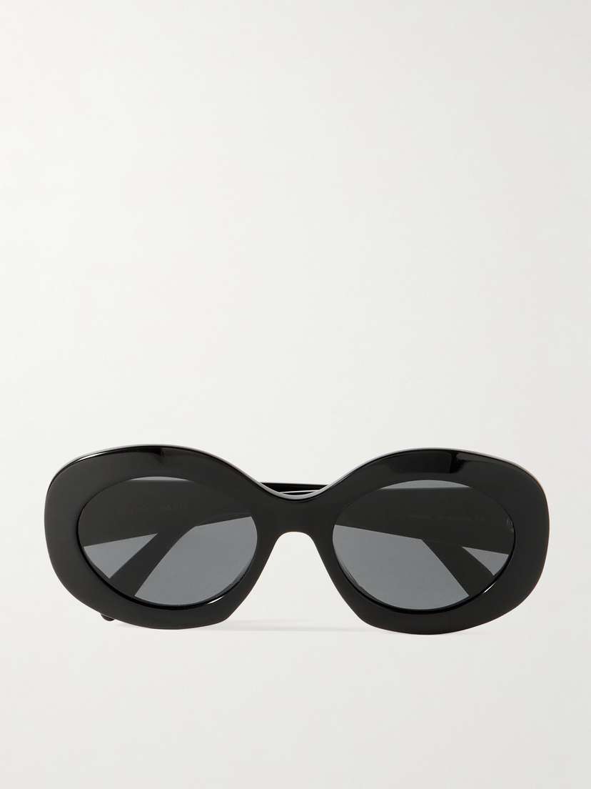 CELINE Eyewear Triomphe Oversized Round-frame Acetate Sunglasses