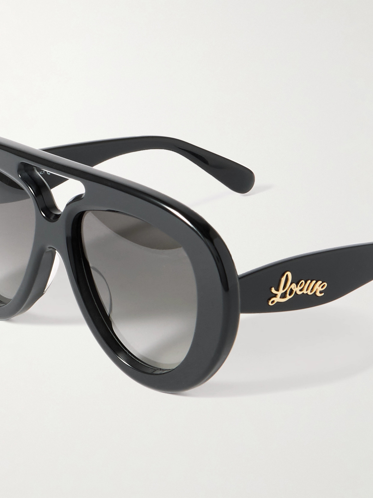Loewe Aviator-style Acetate Sunglasses In Black