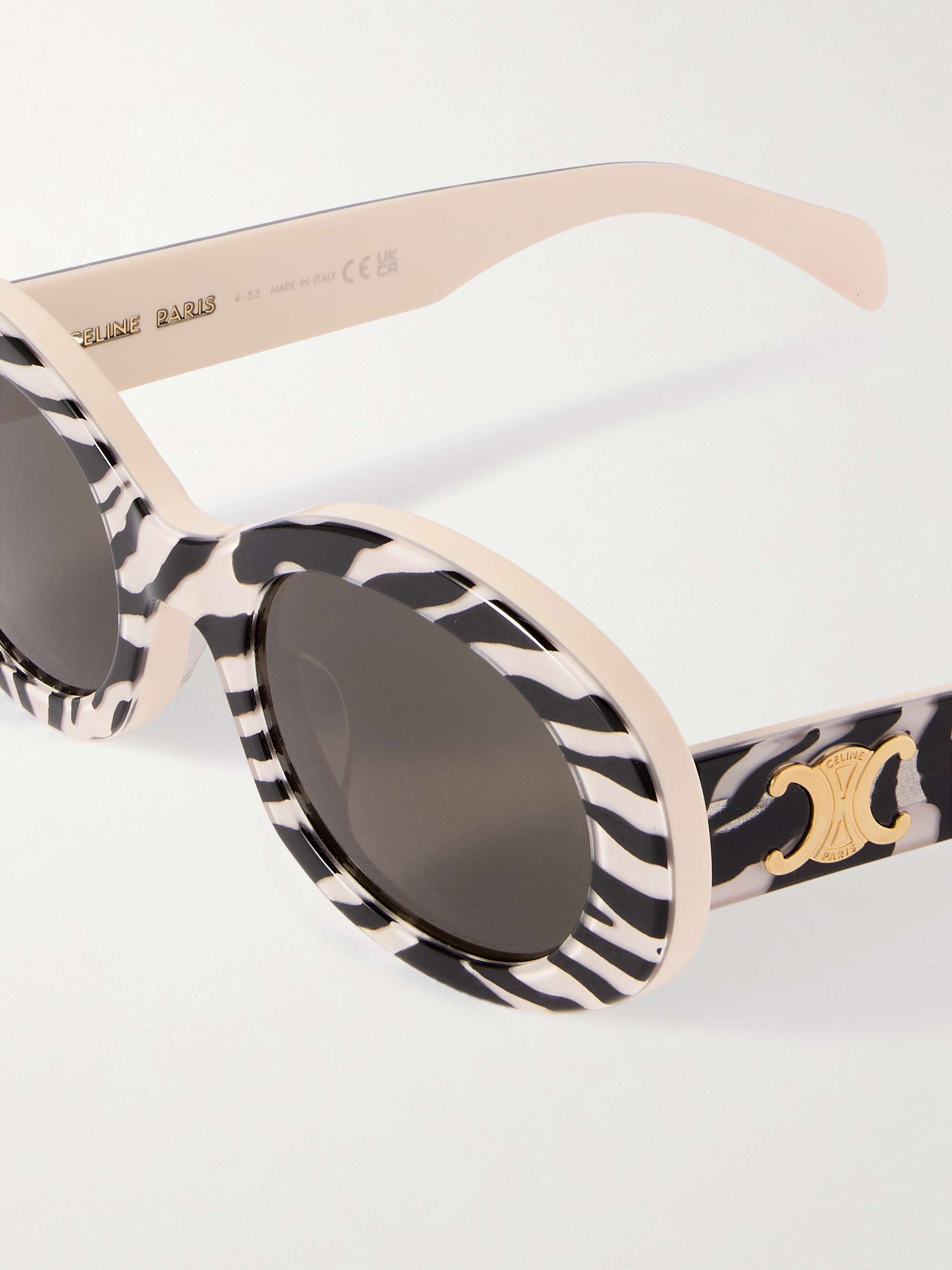 CELINE EYEWEAR ラウンドフレーム アセテートサングラス