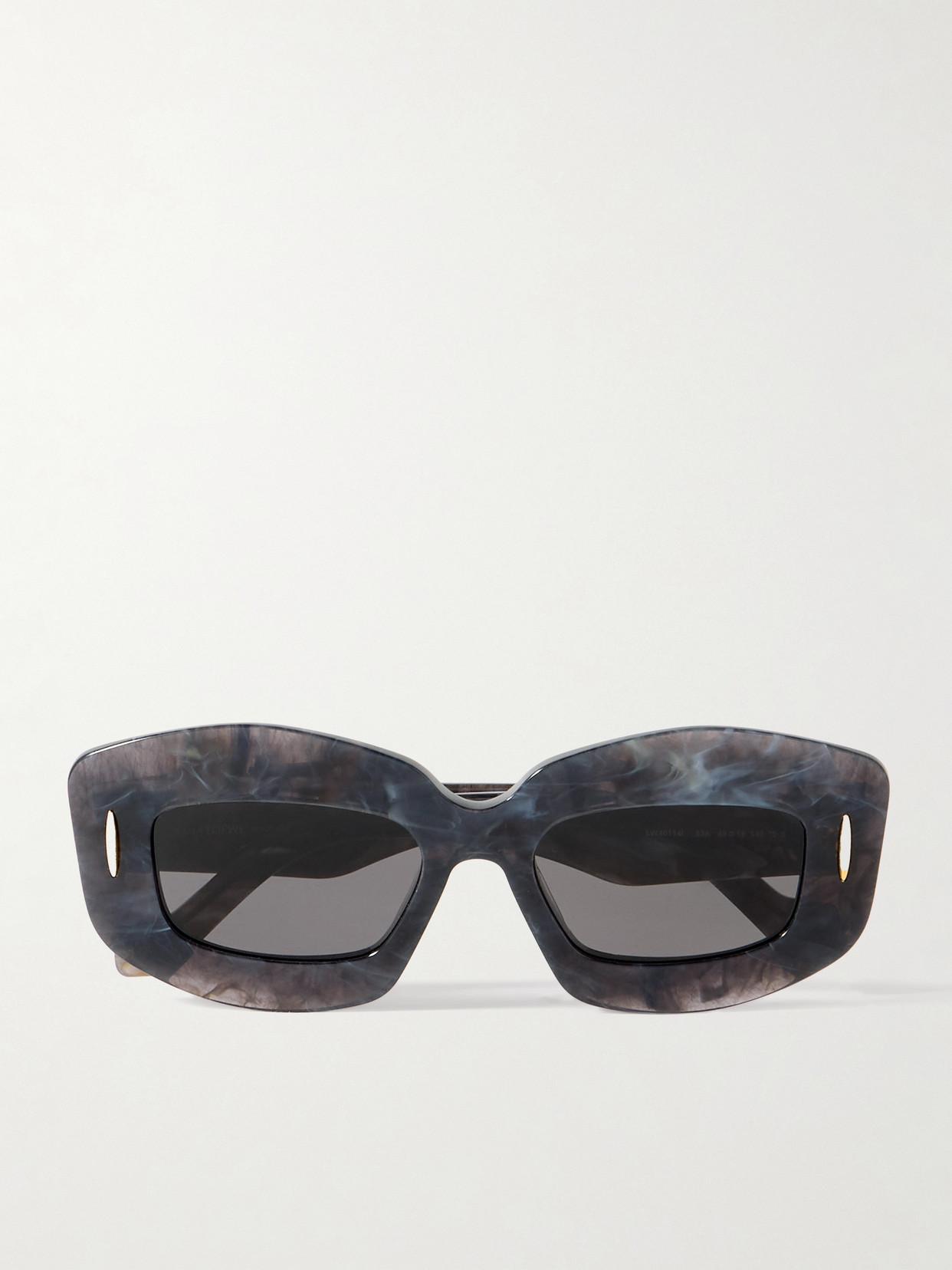 Loewe Screen Square-frame Marbled Acetate Sunglasses In Black