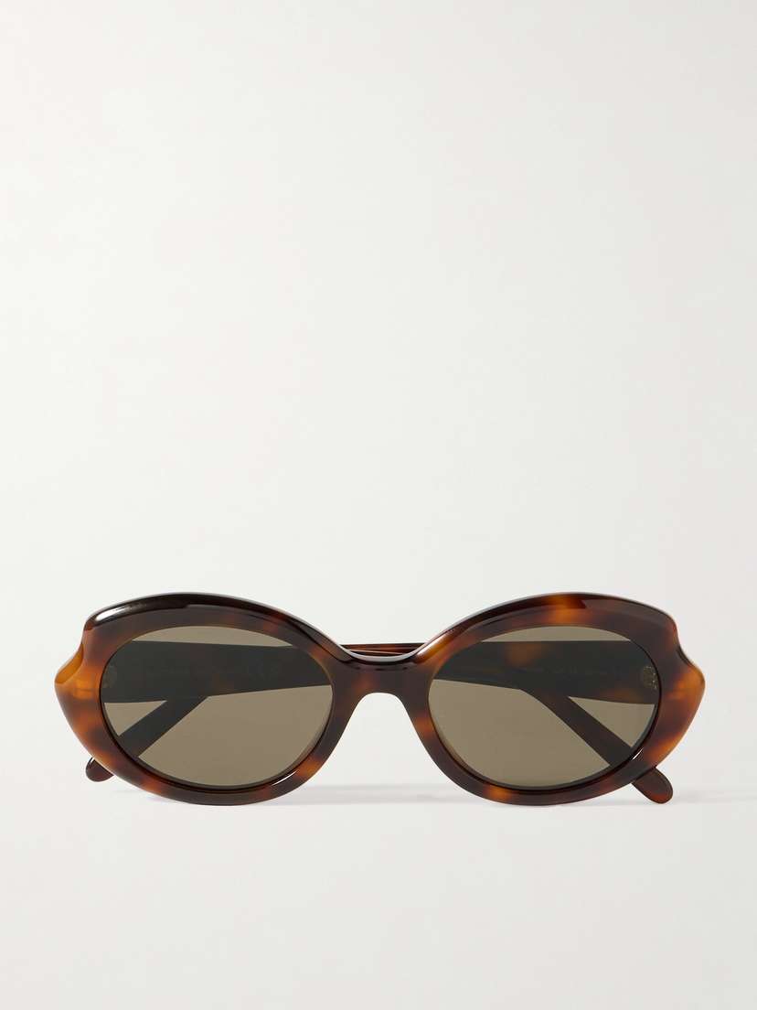 Loewe Oval-frame Tortoiseshell Acetate Sunglasses
