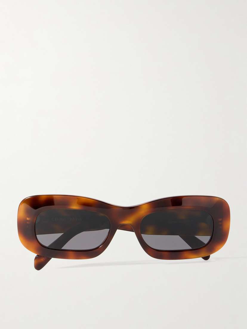 CELINE Eyewear Square-frame Tortoiseshell Acetate Sunglasses