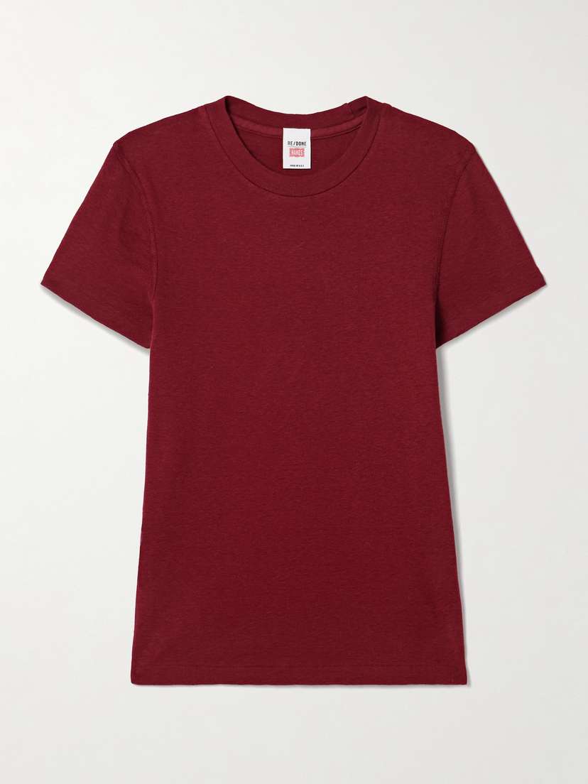 RE/DONE + Hanes 90s Baby Recycled-cotton Jersey T-shirt