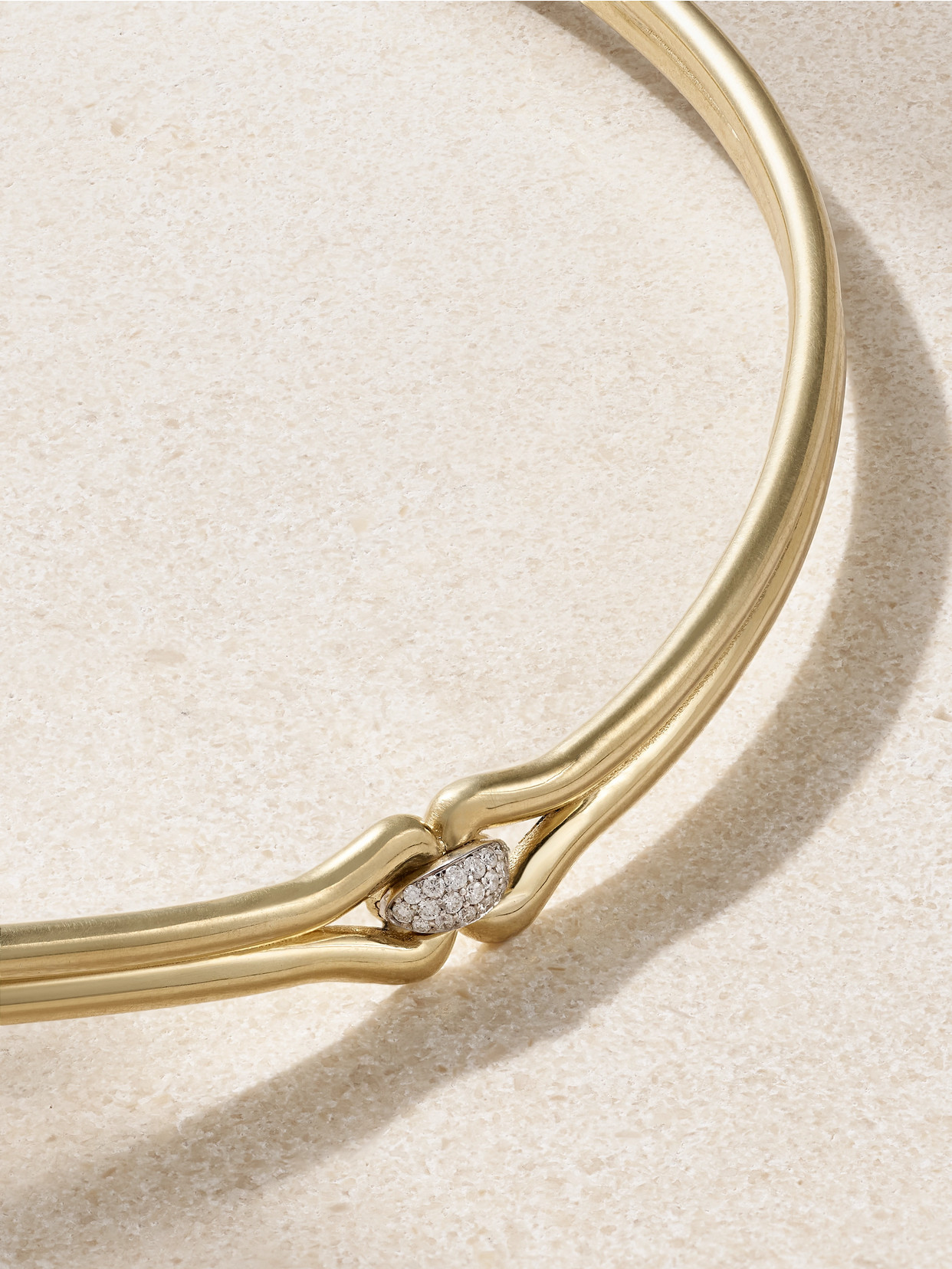 Jenna Blake Nautical 18-karat Gold Diamond Choker In Gold