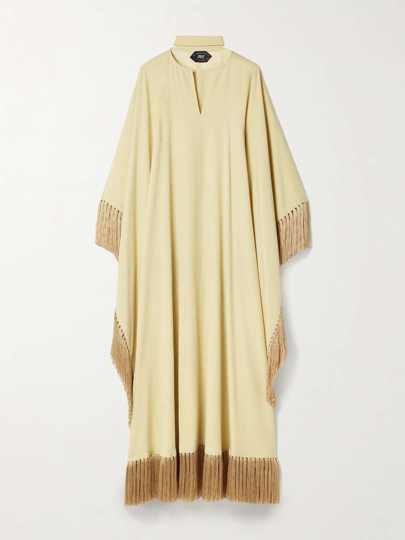 Taller Marmo Mrs Ross Fringed Crepe Kaftan