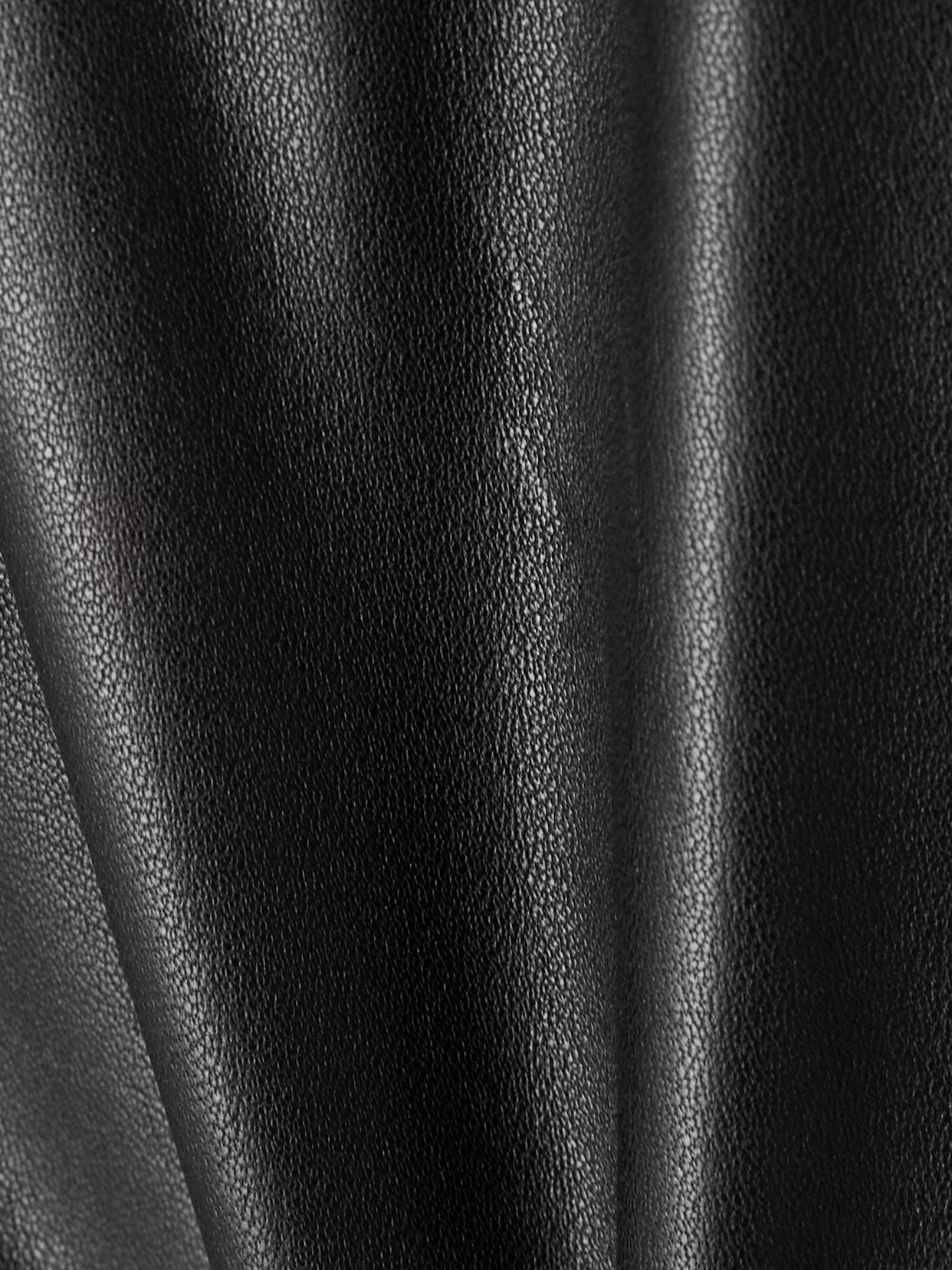 Oversized Leather Bomber Jacket