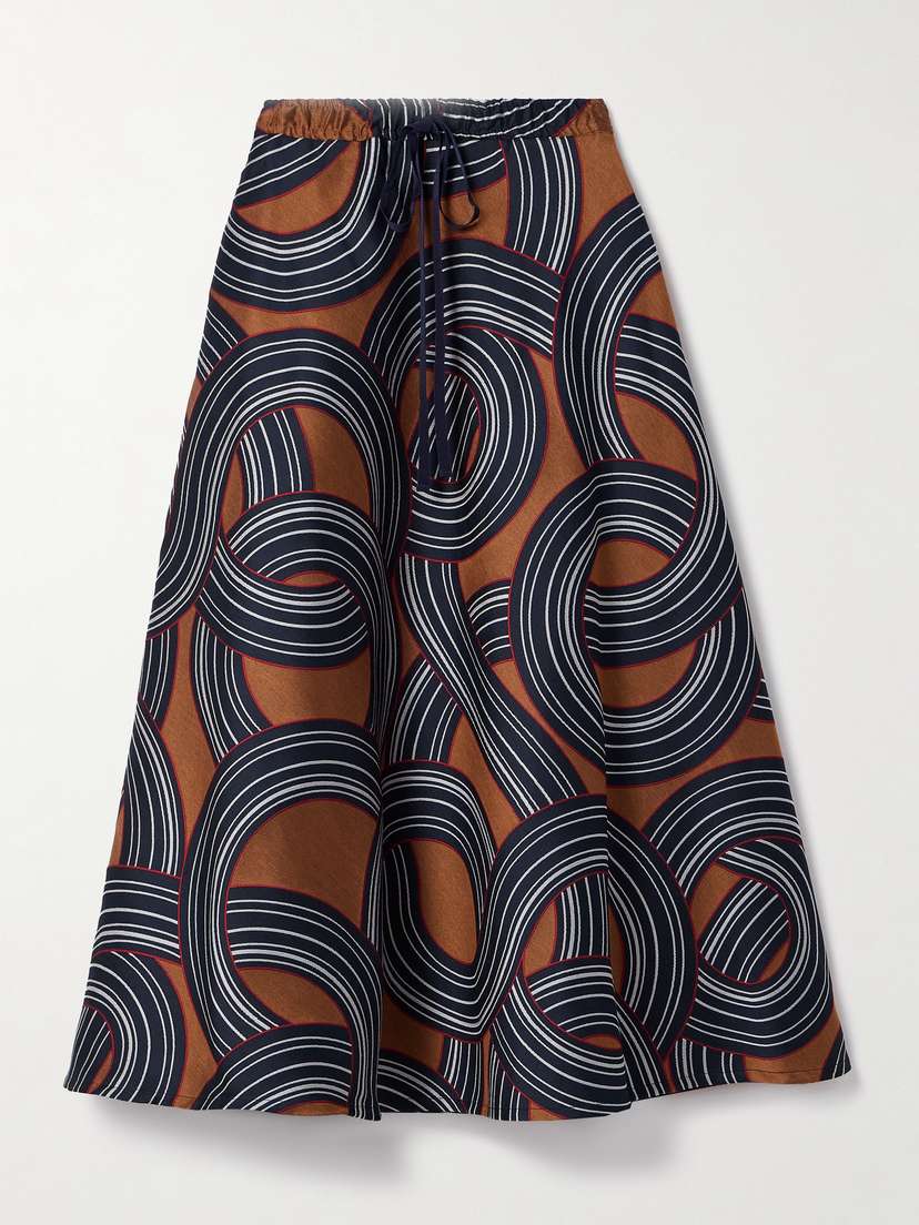 La DoubleJ Jacquard Midi Skirt