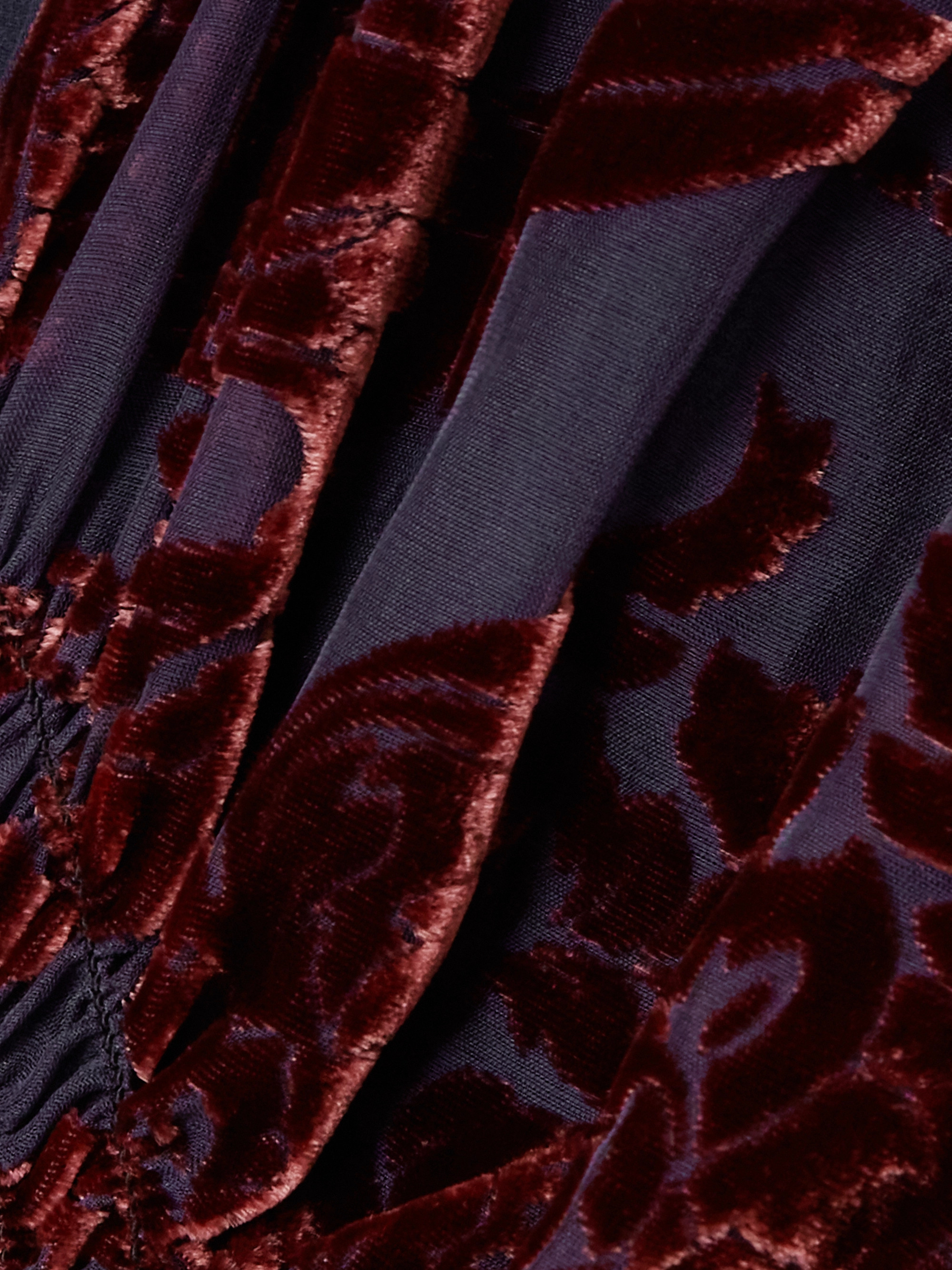 La DoubleJ Camerino devoré-velvet maxi dress thumbnail