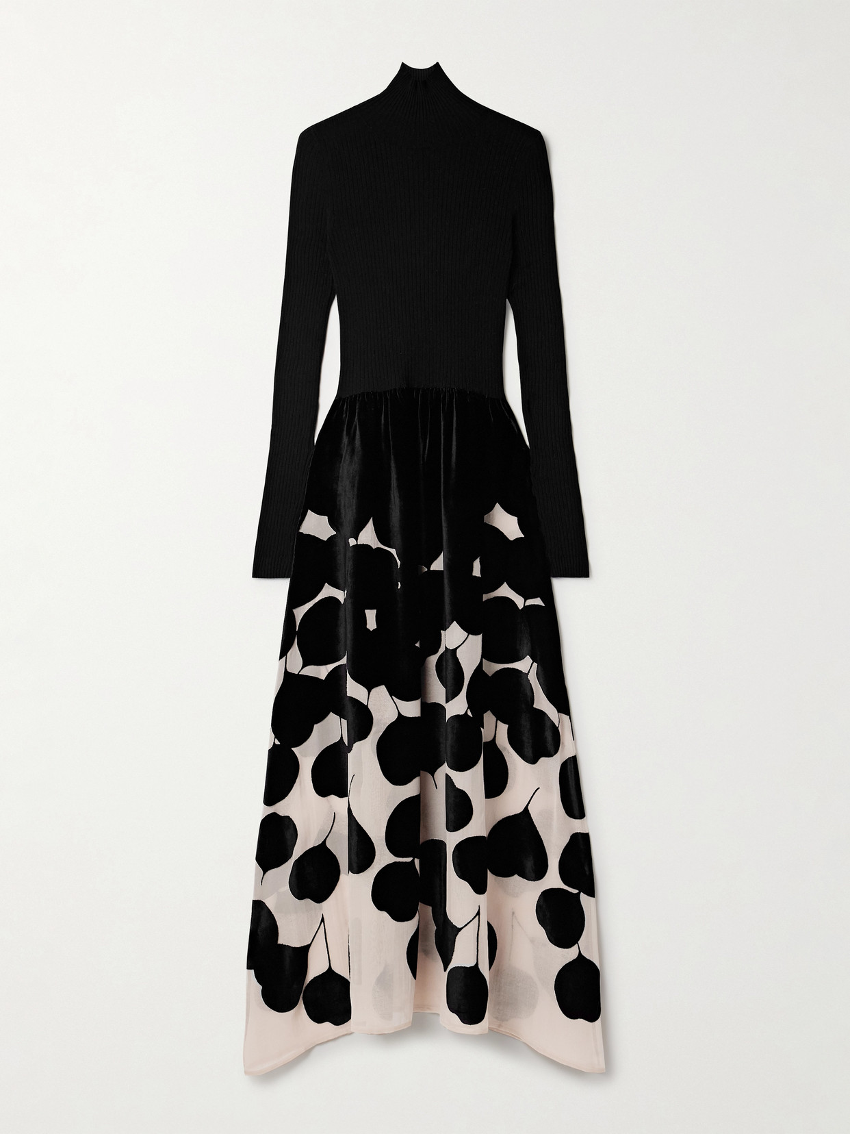 La Doublej Lunaria Knit Dress In Black
