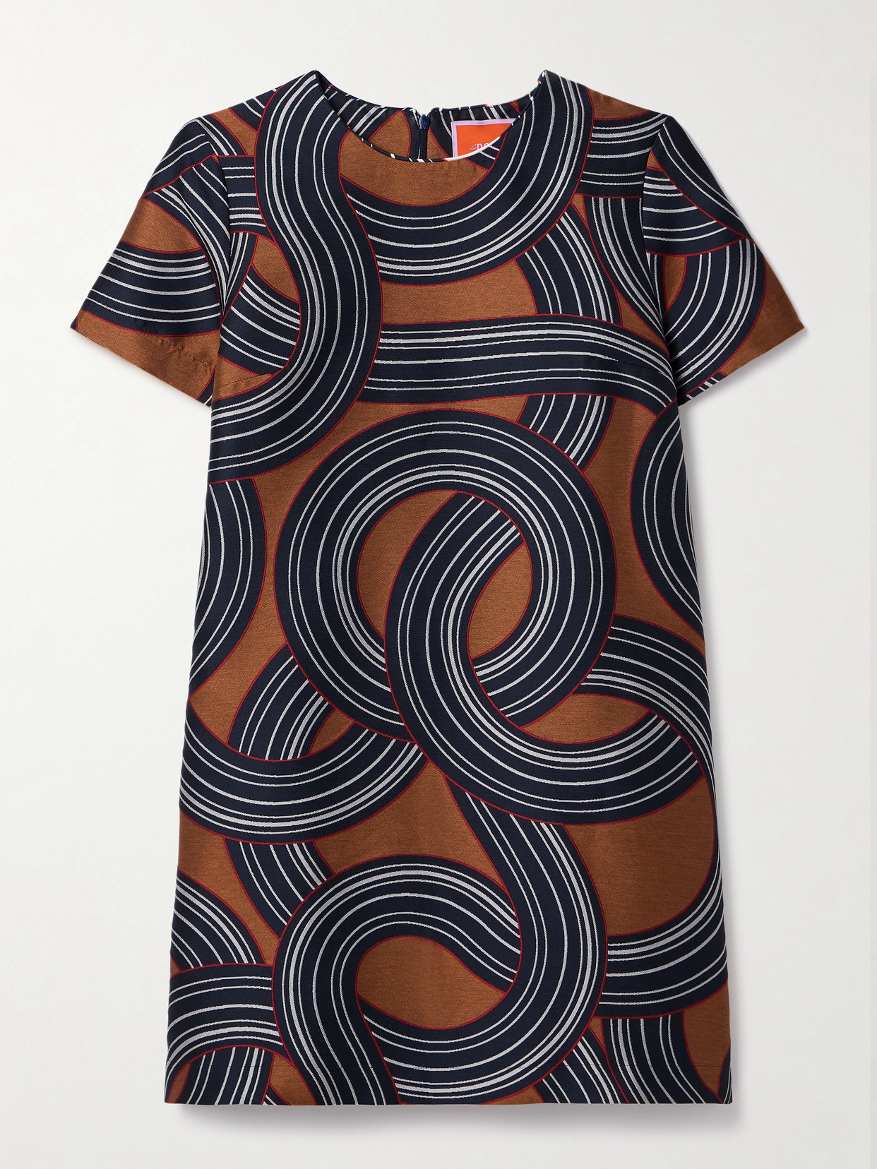 La Doublej Mini Swing Dress In Blue