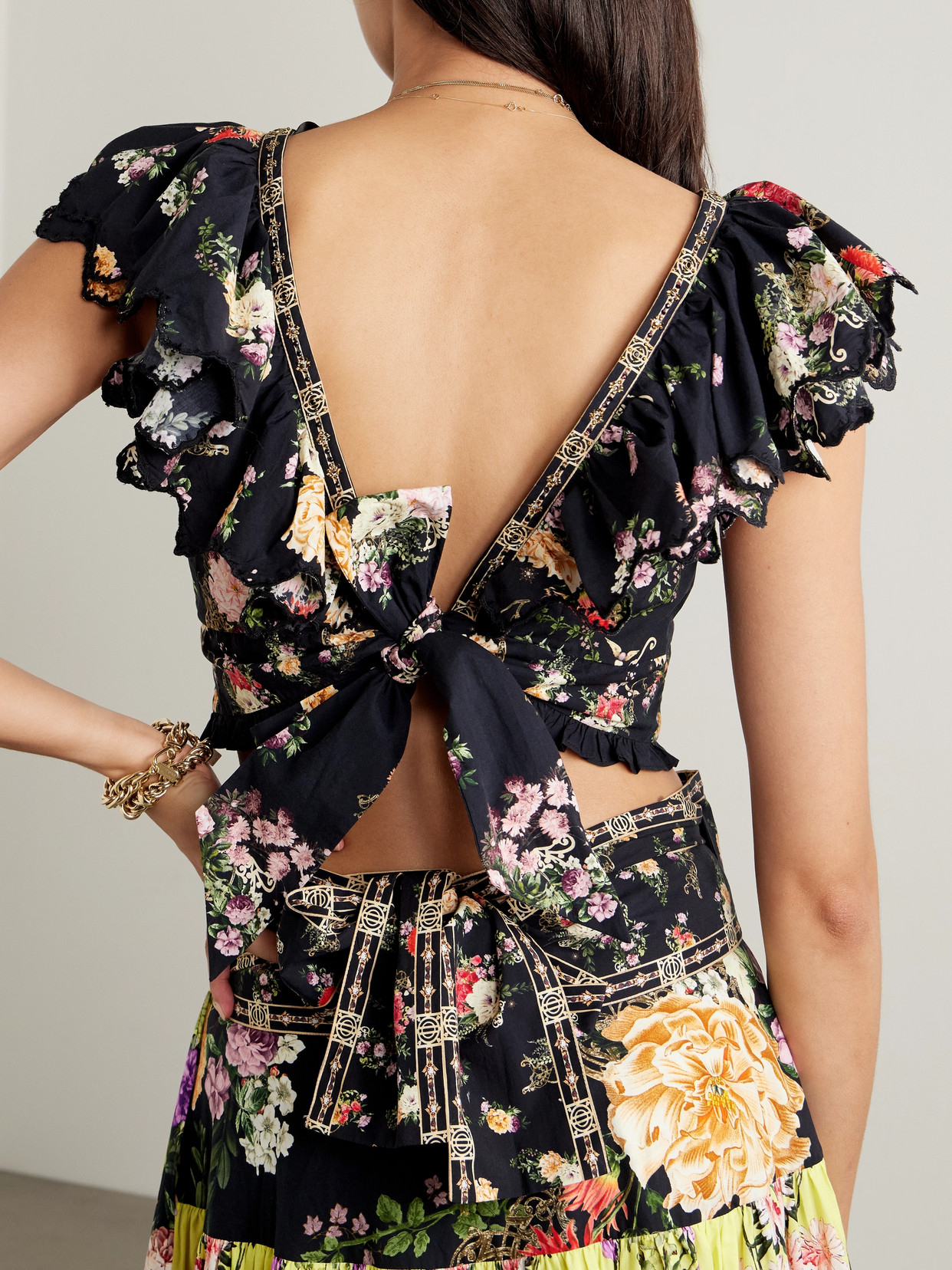 Floral-Print Organic Cotton Top