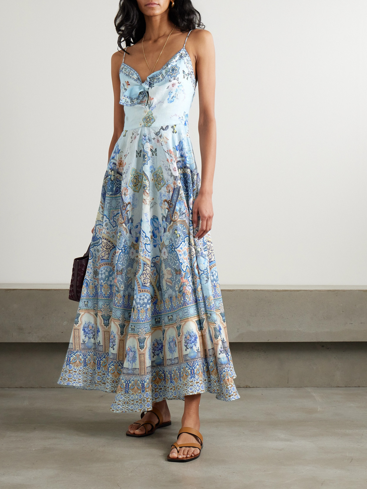 Camilla Long Dress With Tie Front Al Manial Palace Memoirs