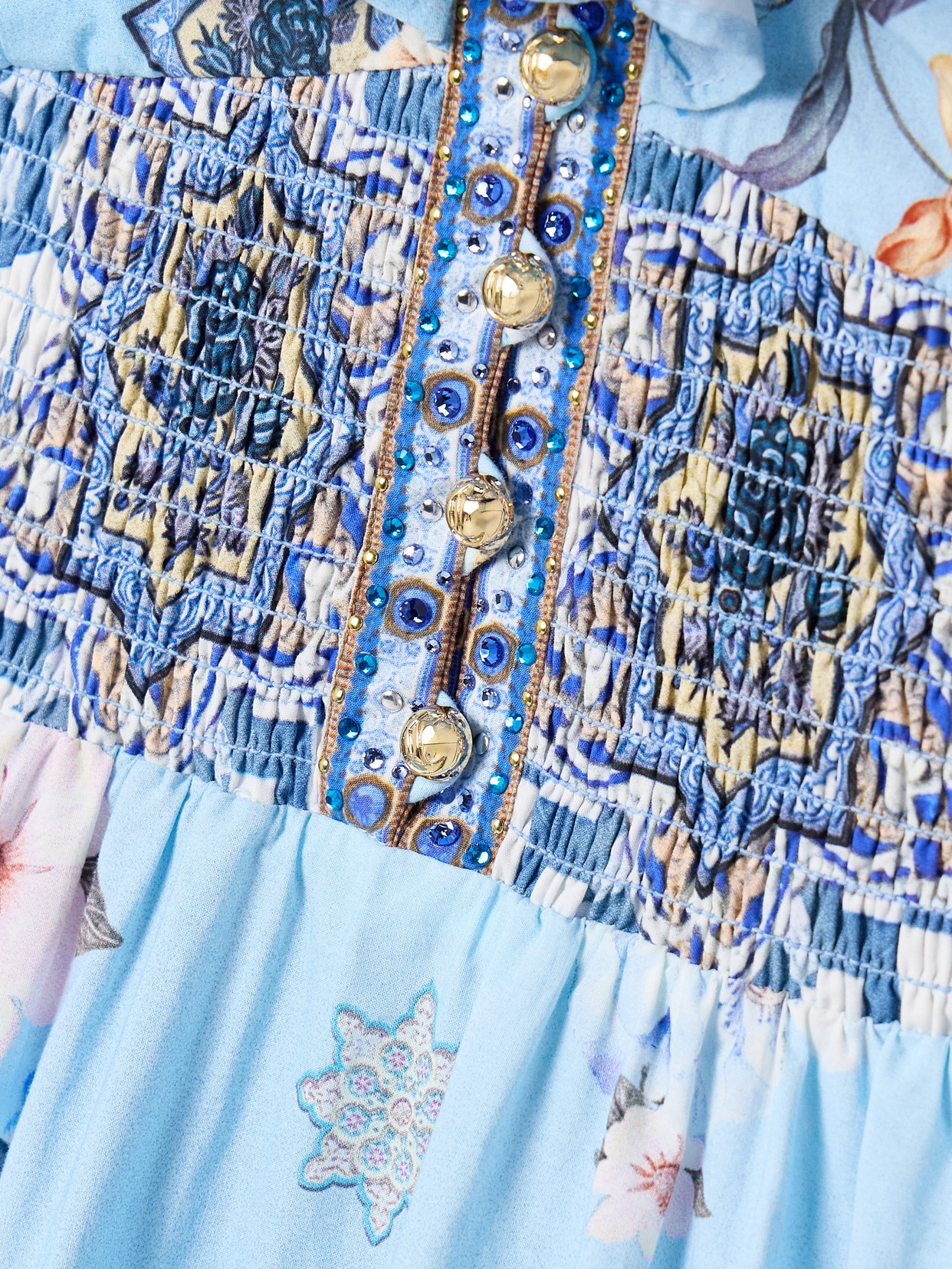 Camilla Tiered Dress With Neck Frill Al Manial Palace Memoirs