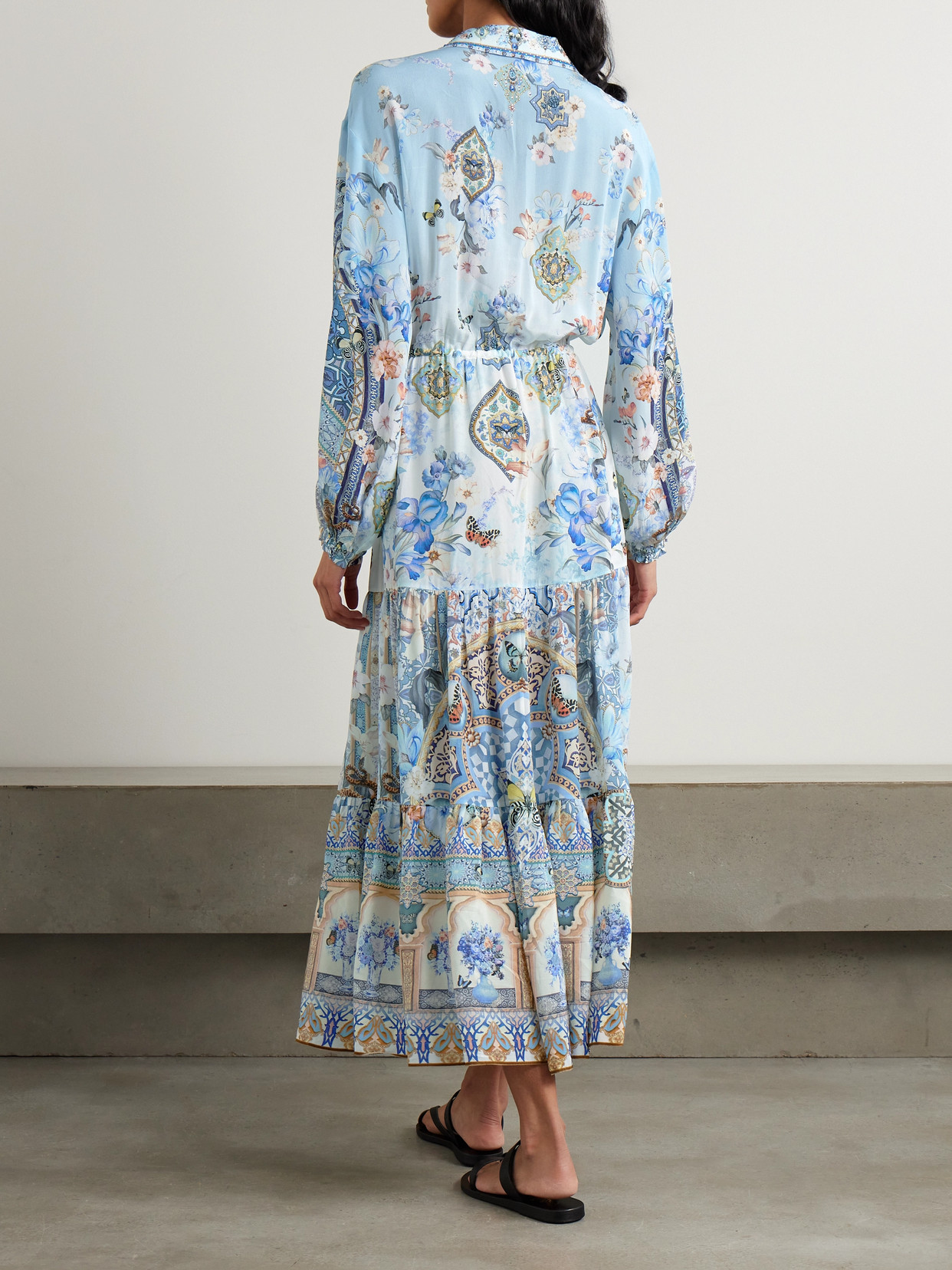 Camilla Tiered Long Shirt Dress Al Manial Palace Memoirs