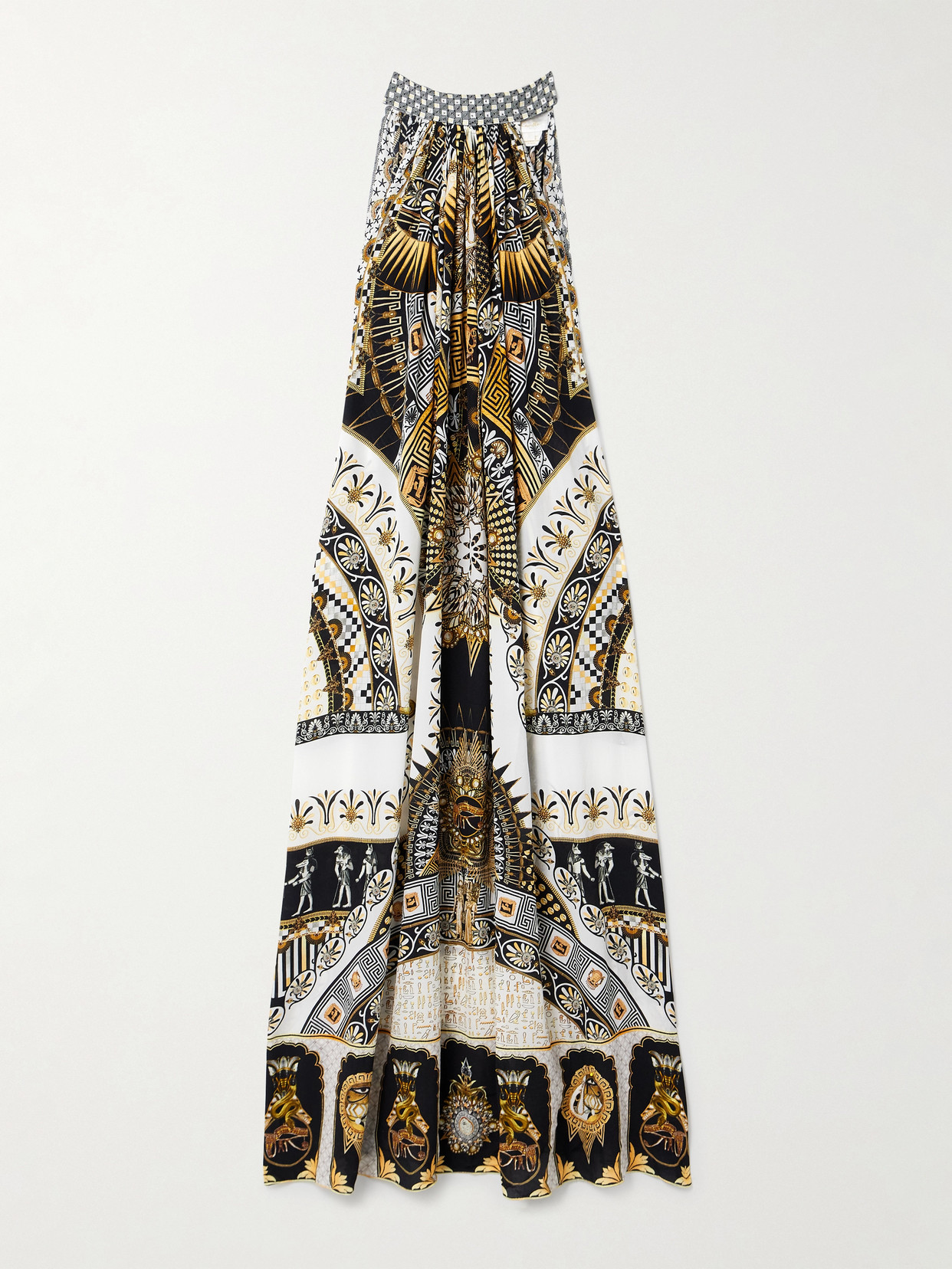Camilla Crystal-embellished Printed Silk Crepe De Chine Maxi Dress In Animal Print