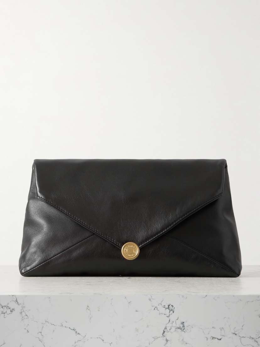 Dries Van Noten Textured-leather Clutch