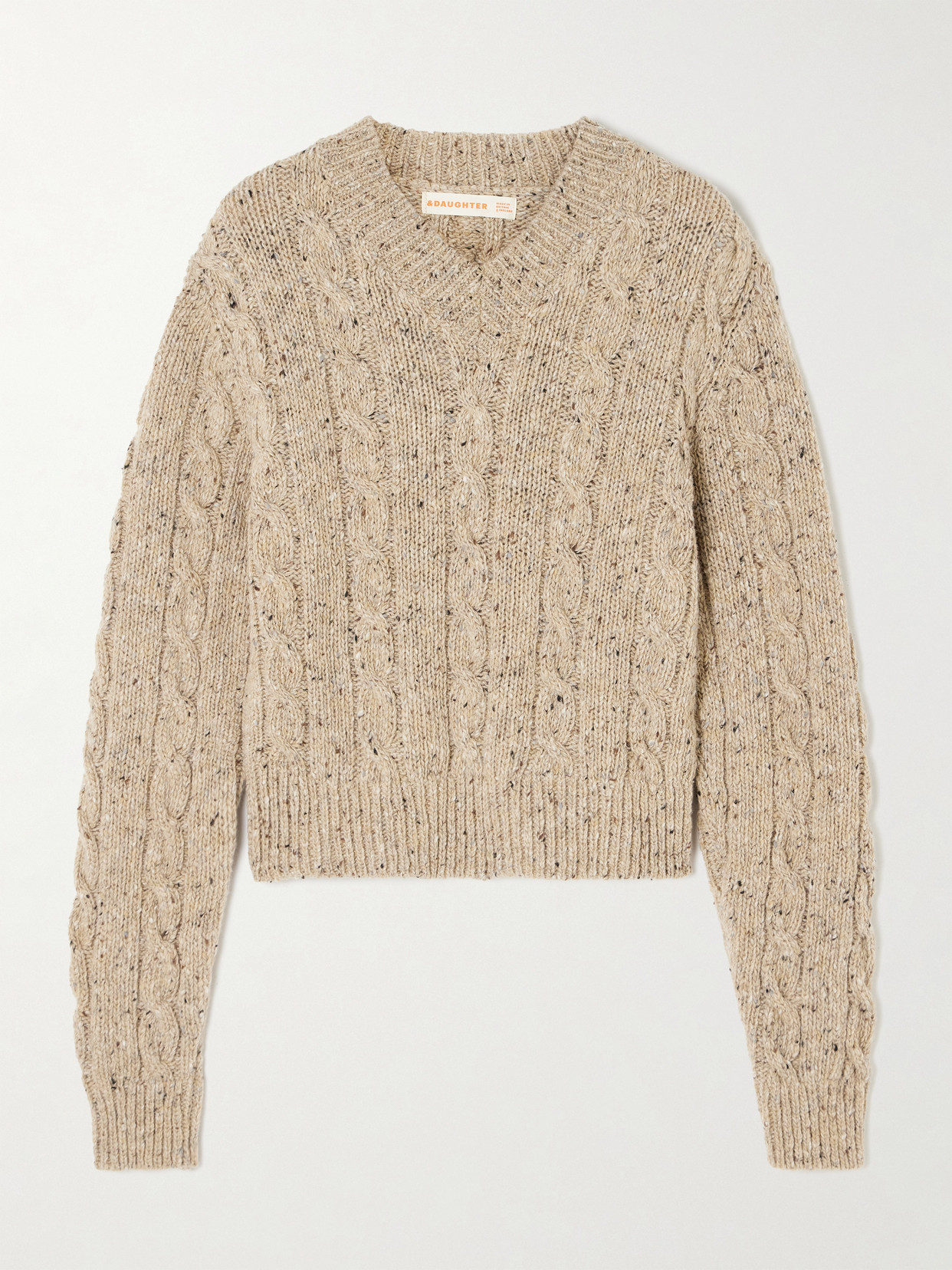&Daughter - Mairie Cable-knit Wool Sweater - Beige