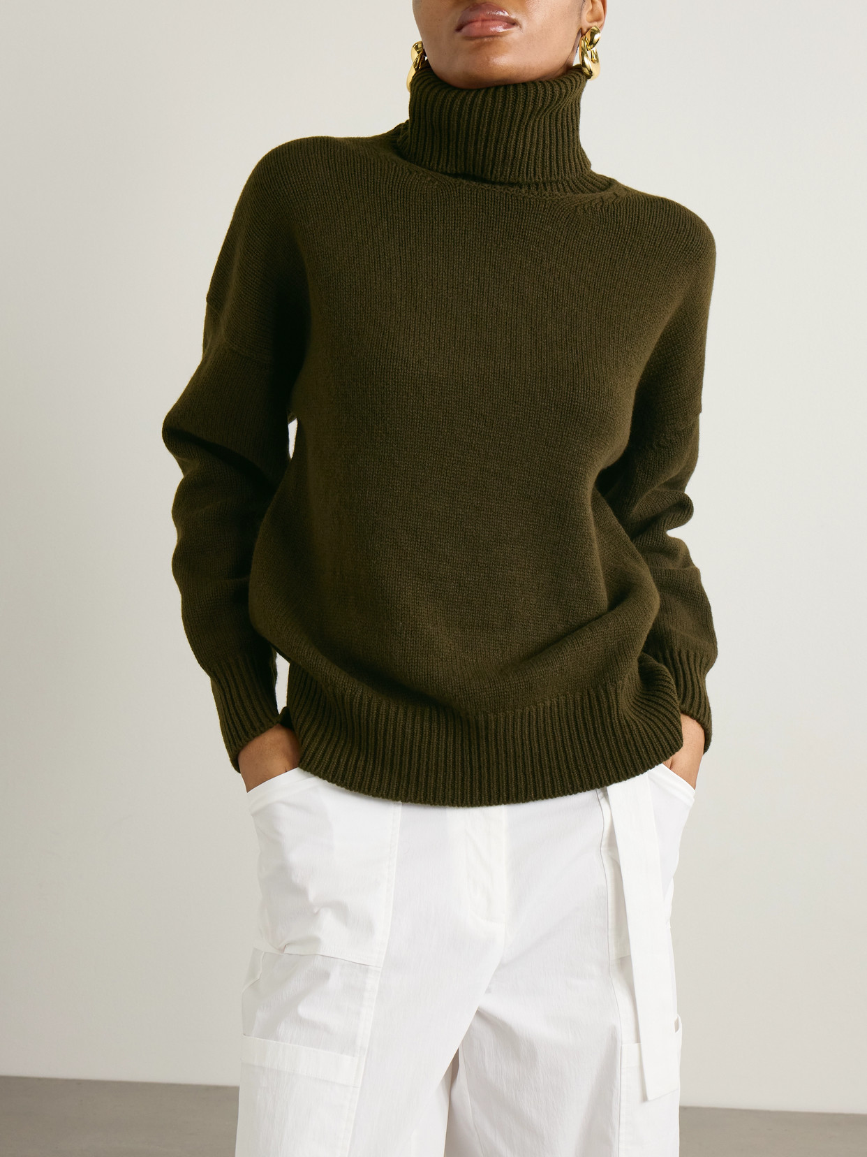 AND-DAUGHTER BALLA WOOL TURTLENECK SWEATER