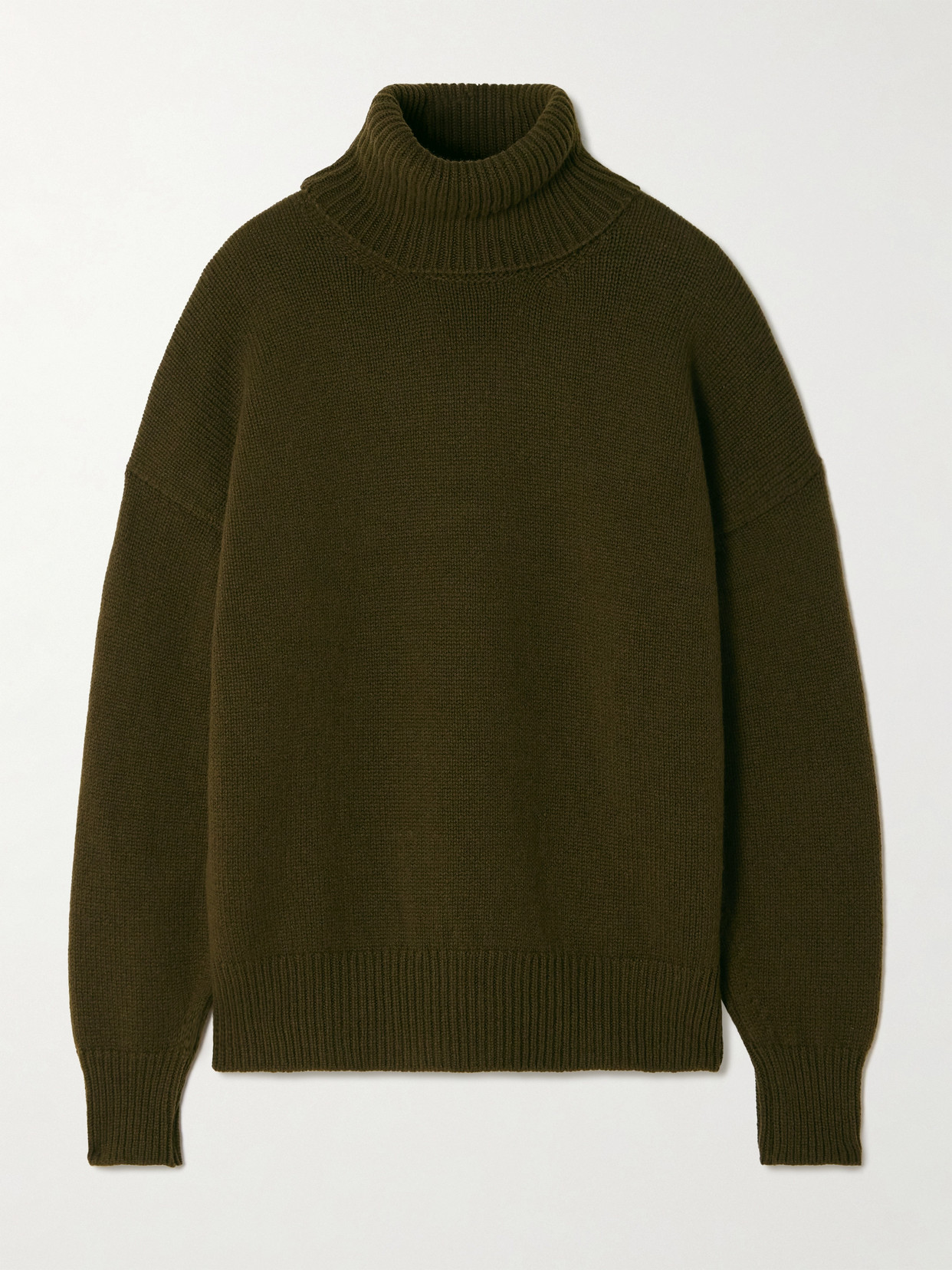 And-daughter Balla Wool Turtleneck Jumper In Green
