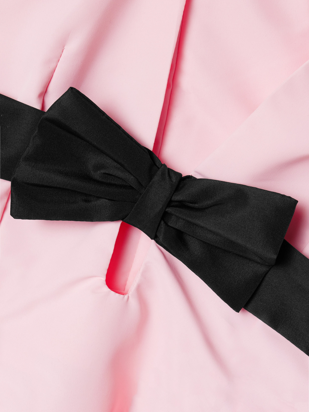 KIKA VARGAS CHARLIZE BOW-EMBELLISHED WOVEN MINI DRESS