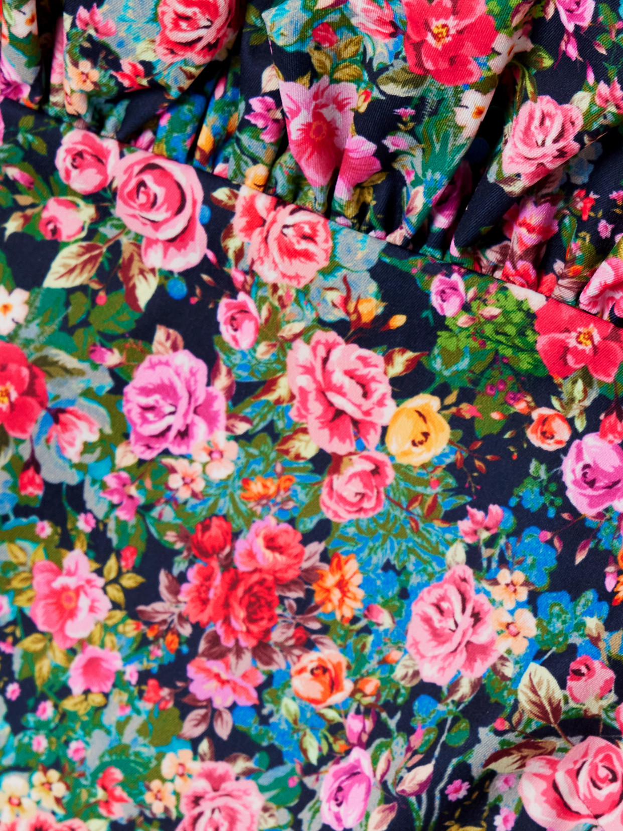 KIKA VARGAS JACQUELINE OFF-THE-SHOULDER FLORAL-PRINT WOVEN PEPLUM TOP