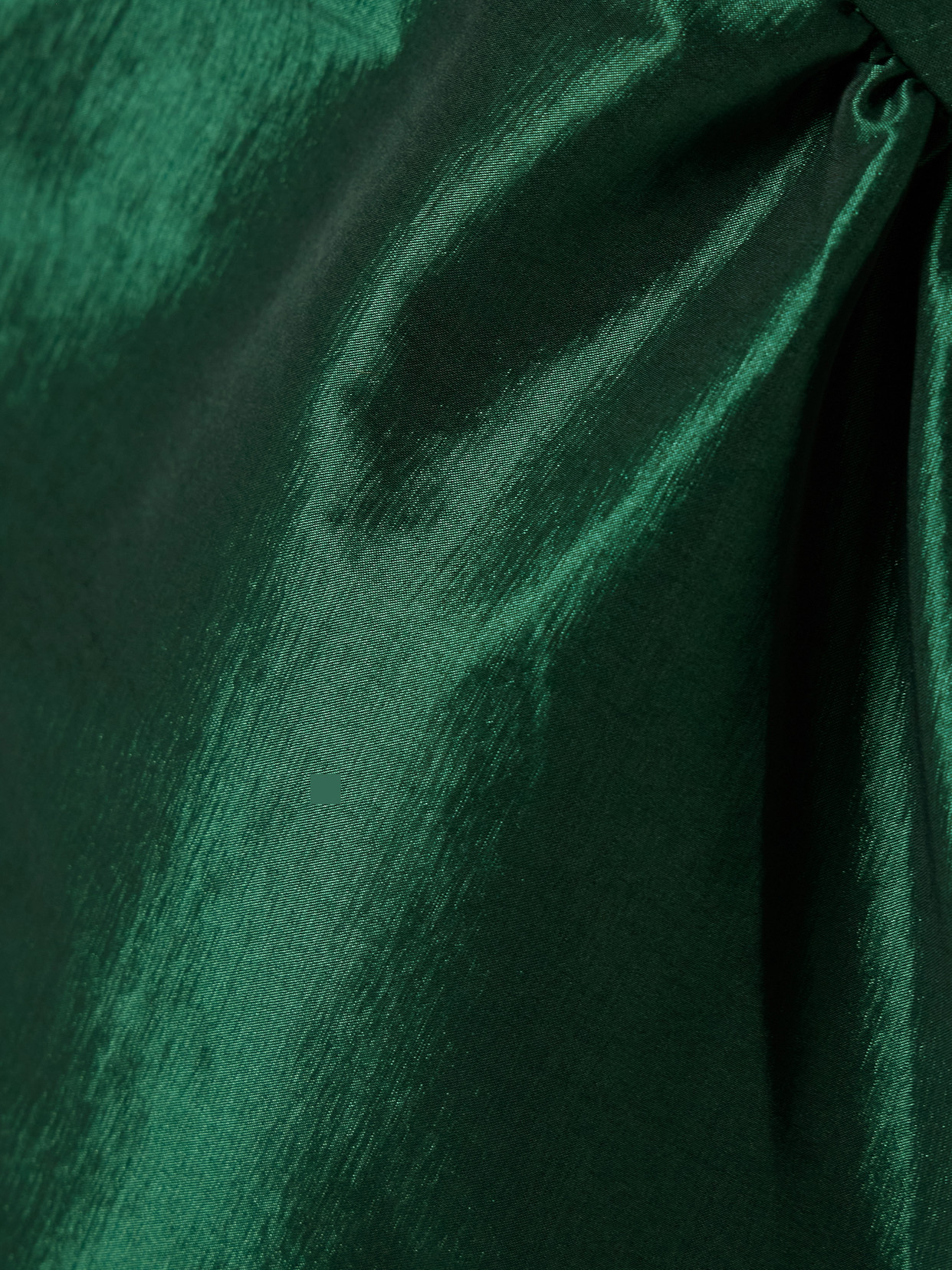 Kika Vargas Ivy Gathered Taffeta Halterneck Midi Dress In Green