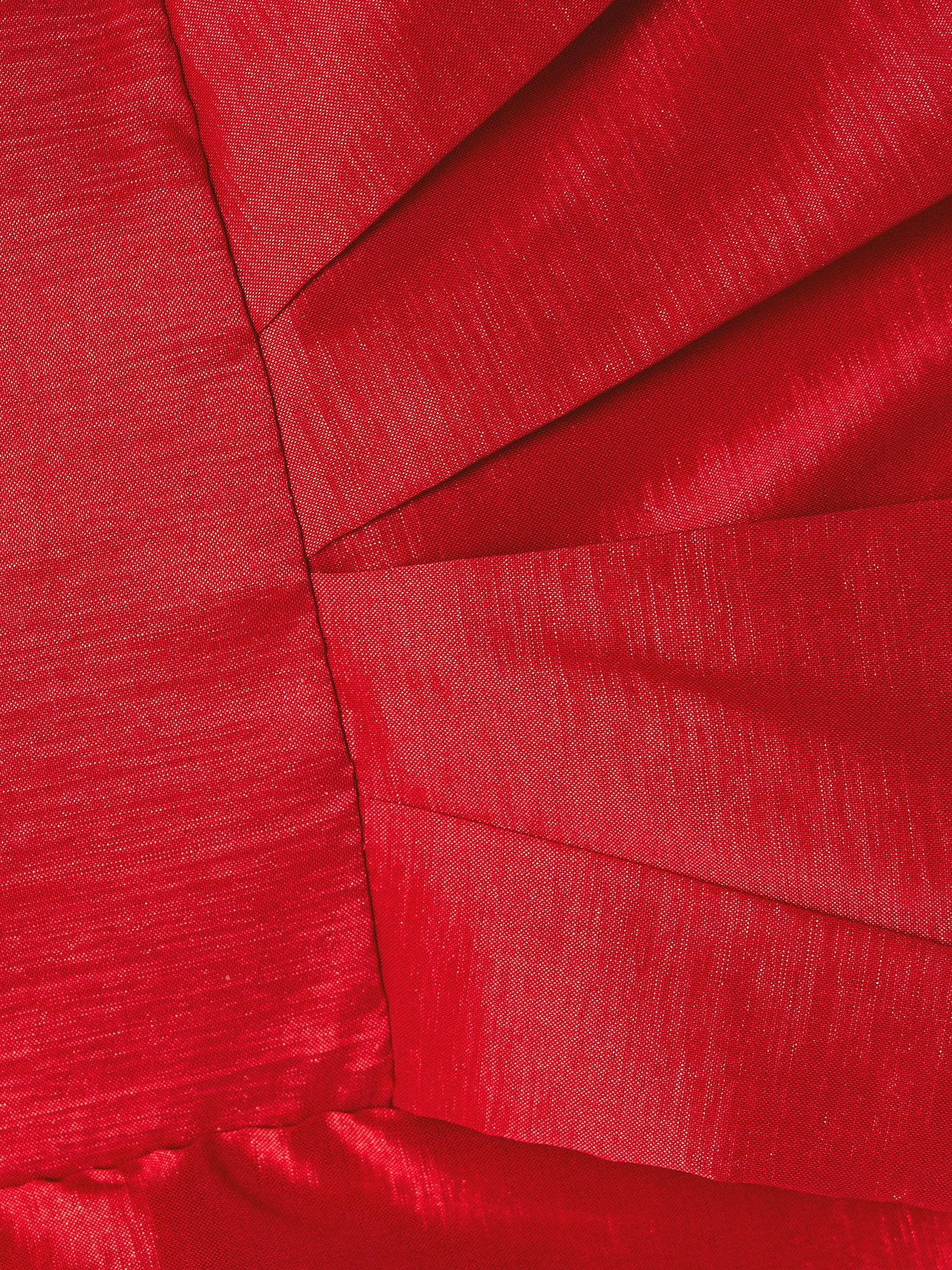 Kika Vargas Faye Strapless Bow-embellished Taffeta Top In Red