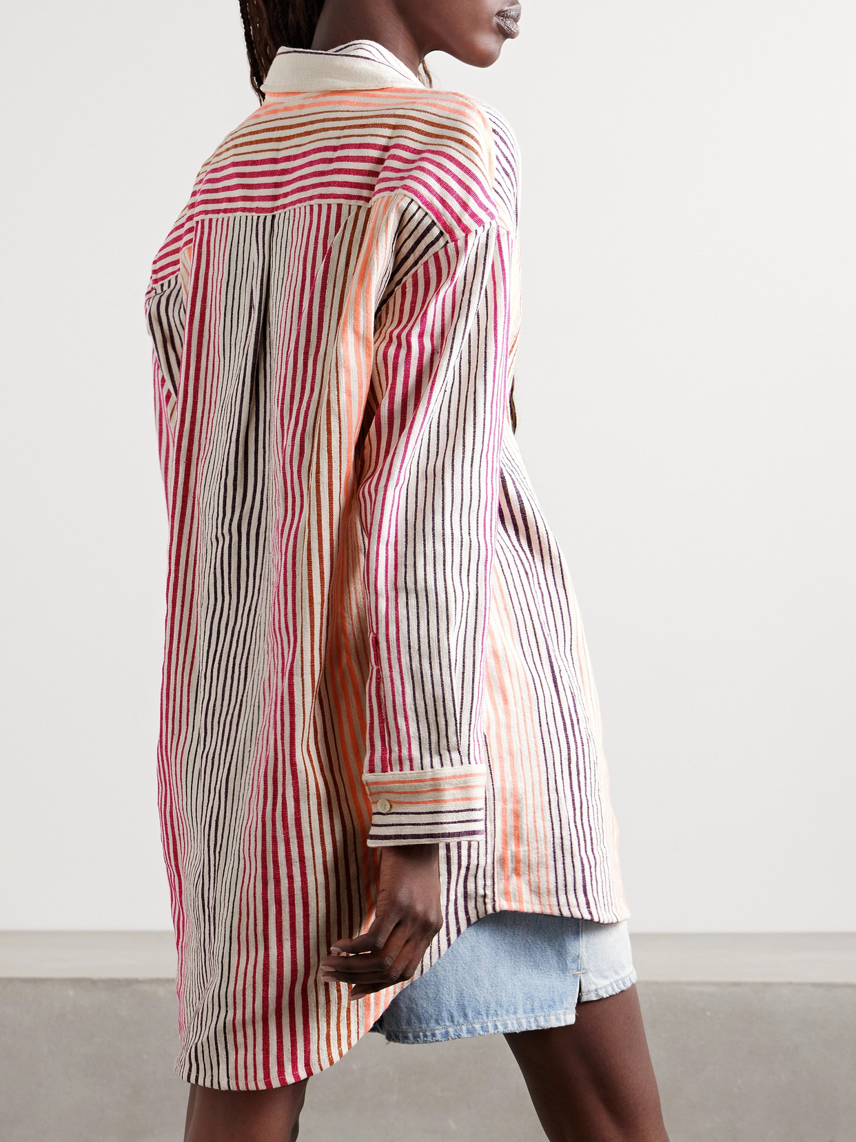 Mariam Striped Cotton-Blend Shirt