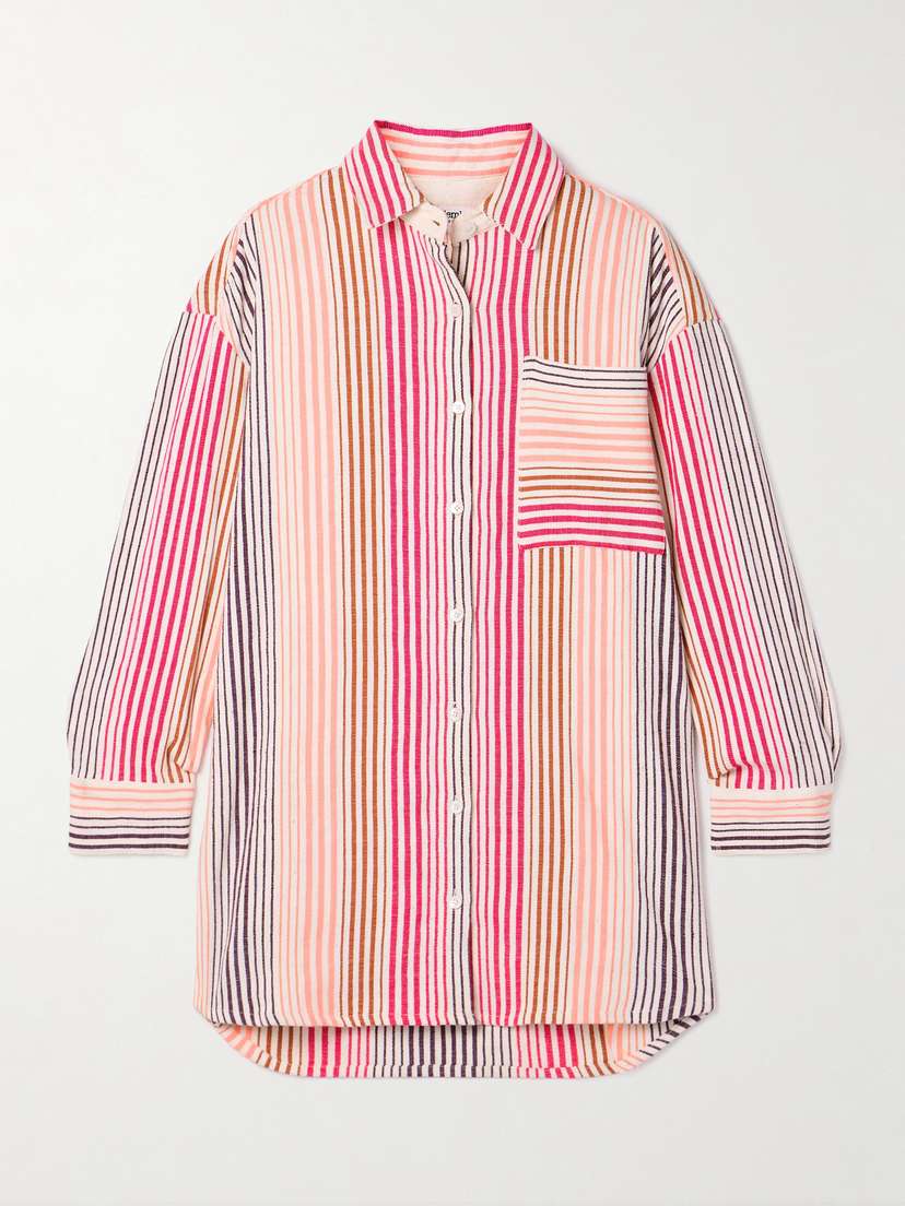 Lemlem Mariam Striped Cotton-blend Shirt