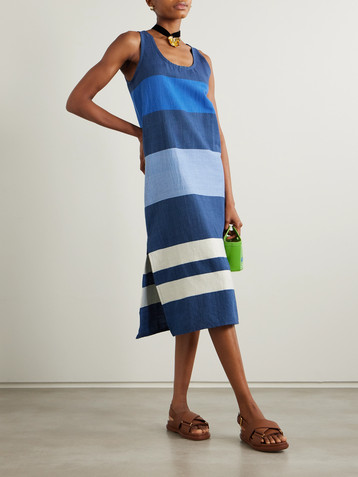 Lemlem Lilian striped cotton midi dress