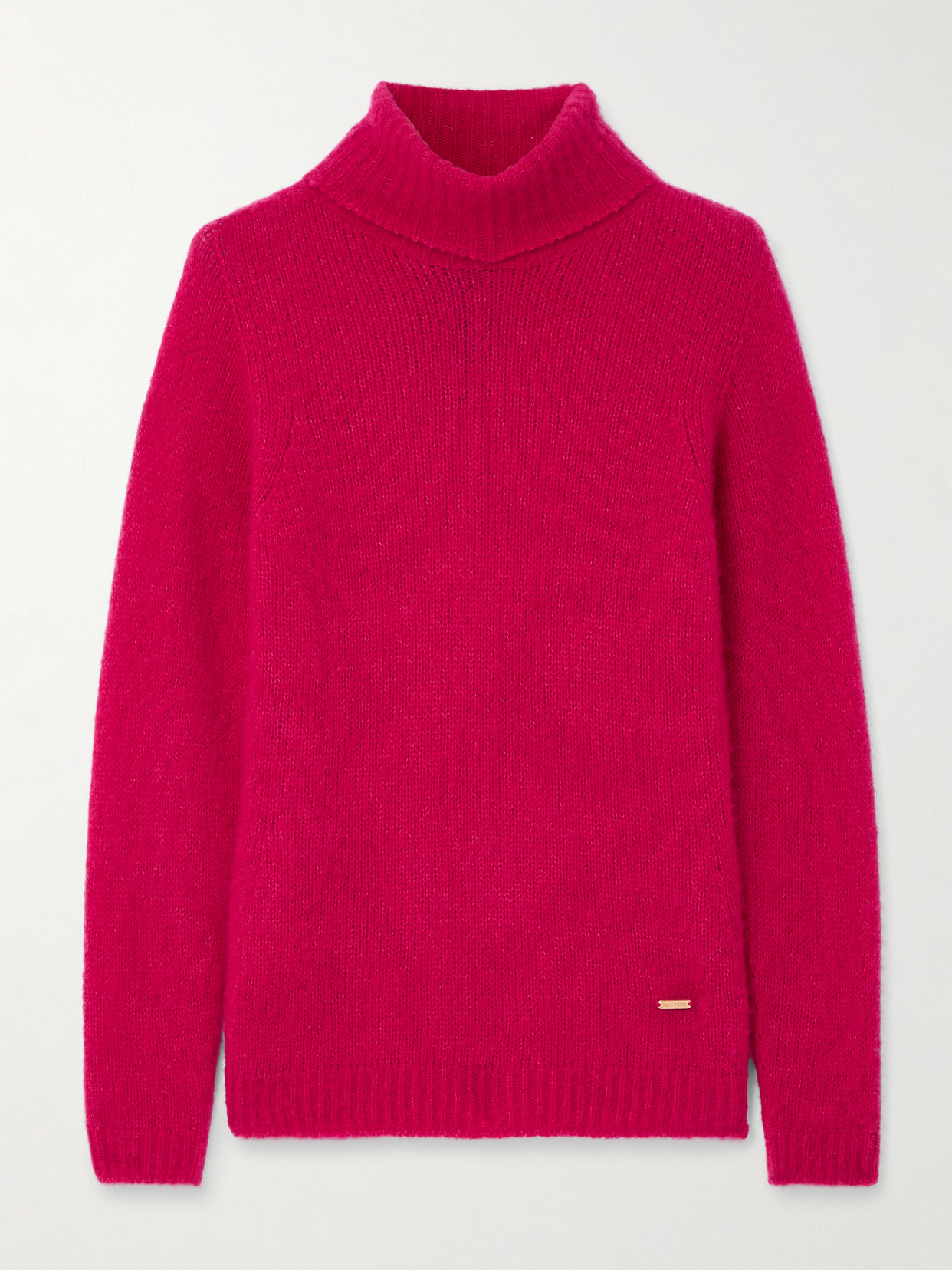 Tom Ford Cashmere And Silk-blend Turtleneck Sweater In Pink