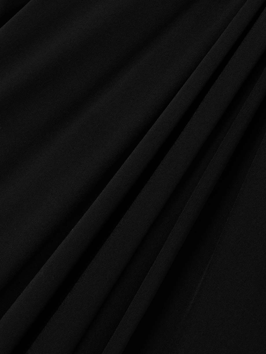 gathered embellished jersey halterneck gown