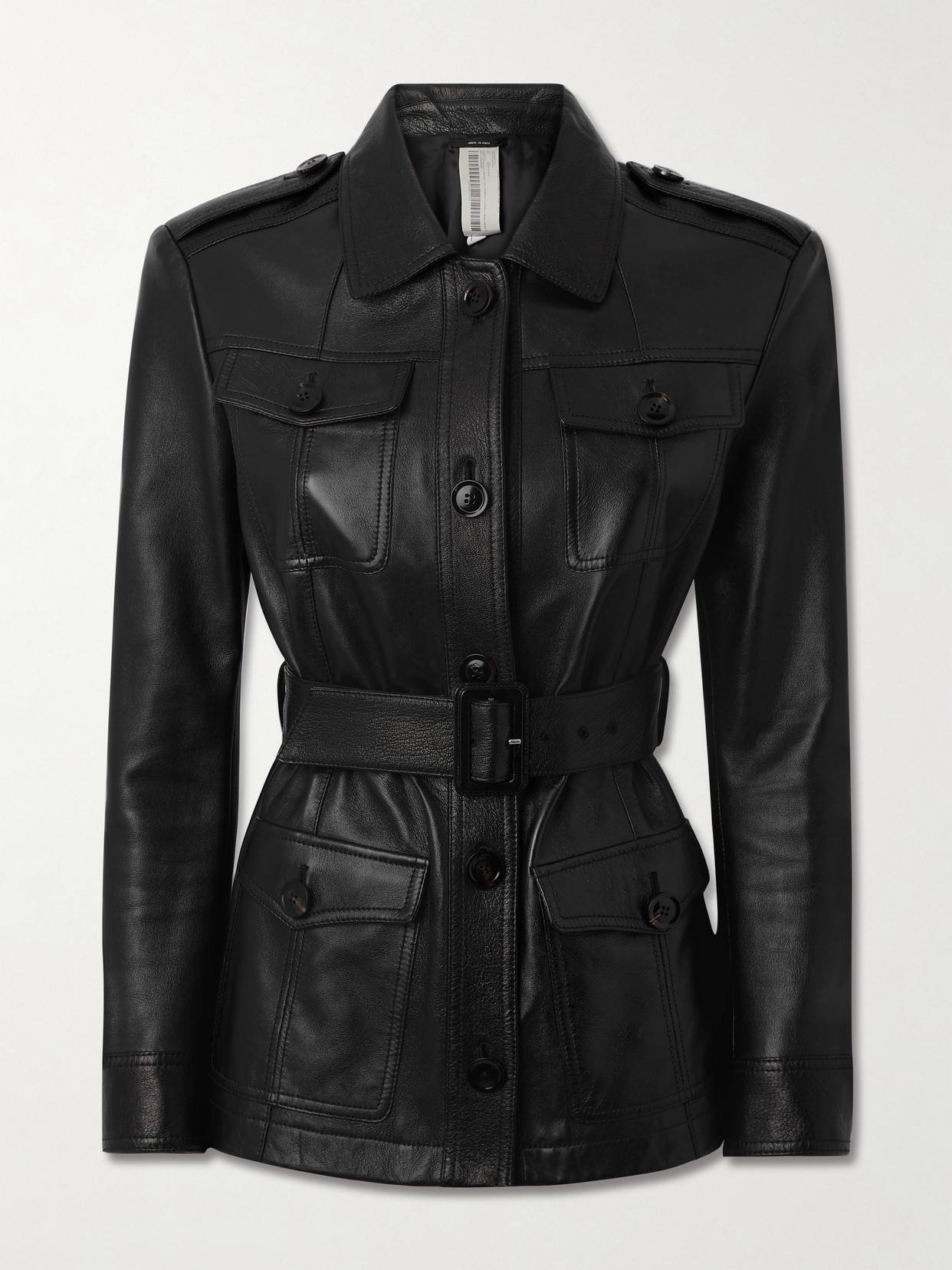 Tom Ford Women's Leather Safari Jacket In Black