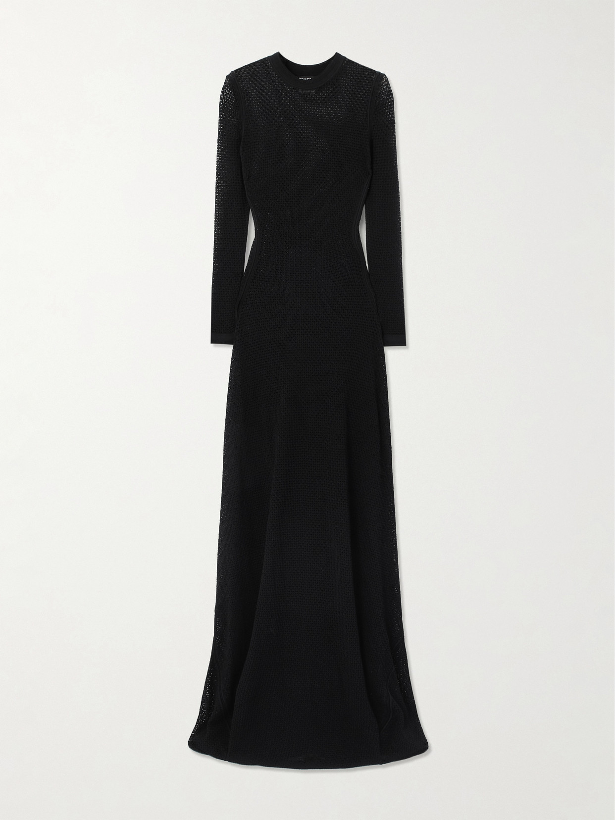 Tom Ford Open-knit Gown In Black