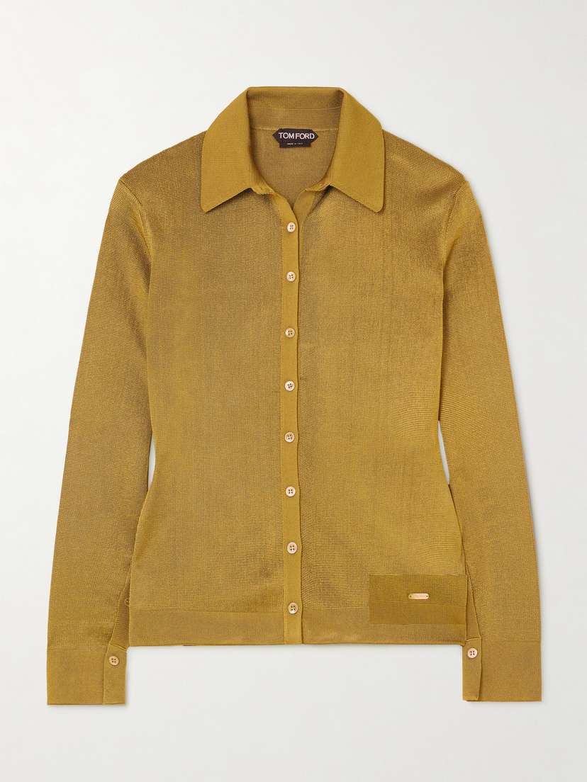 Tom Ford Embellished Knitted Shirt