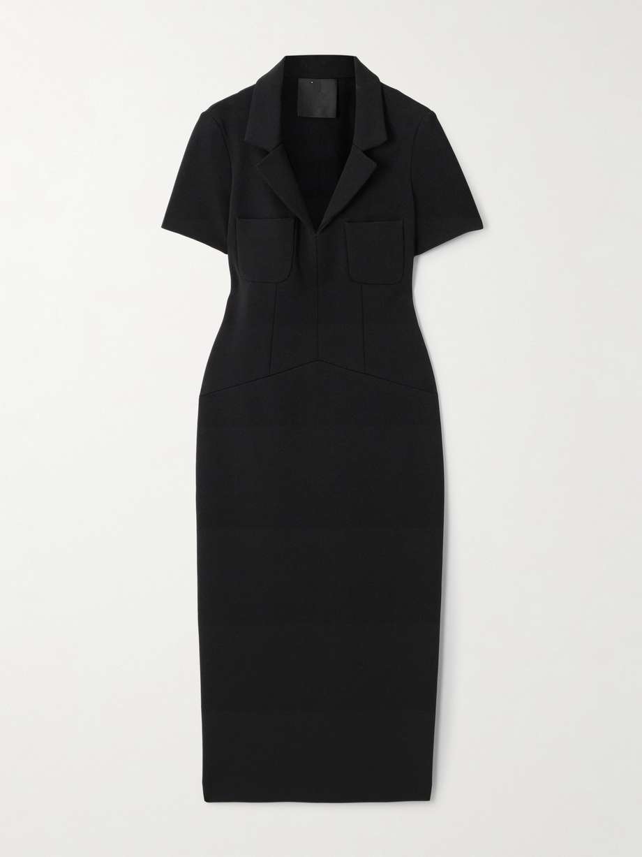 embellished jersey midi dress