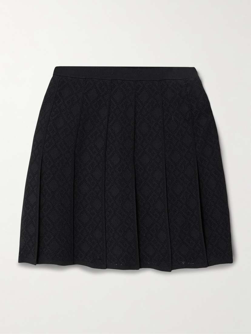 Givenchy Pleated Jacquard-knit Mini Skirt